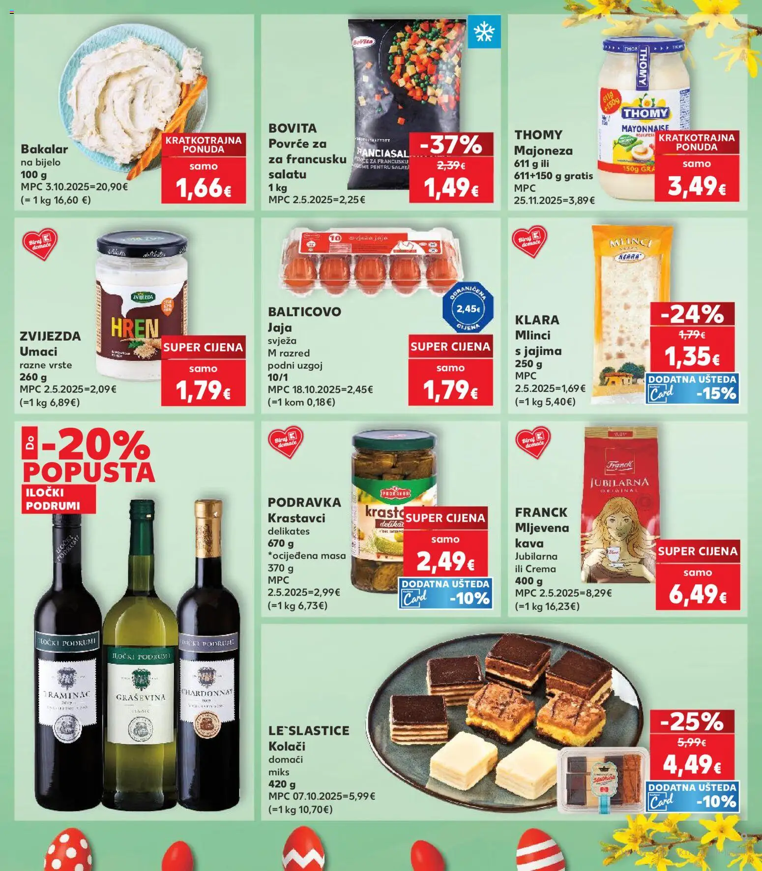 Kaufland katalog | vrijedi od 25.03.2026 | Stranica: 9 | Proizvodi: Jaja, Kava, Mlinci, Majoneza
