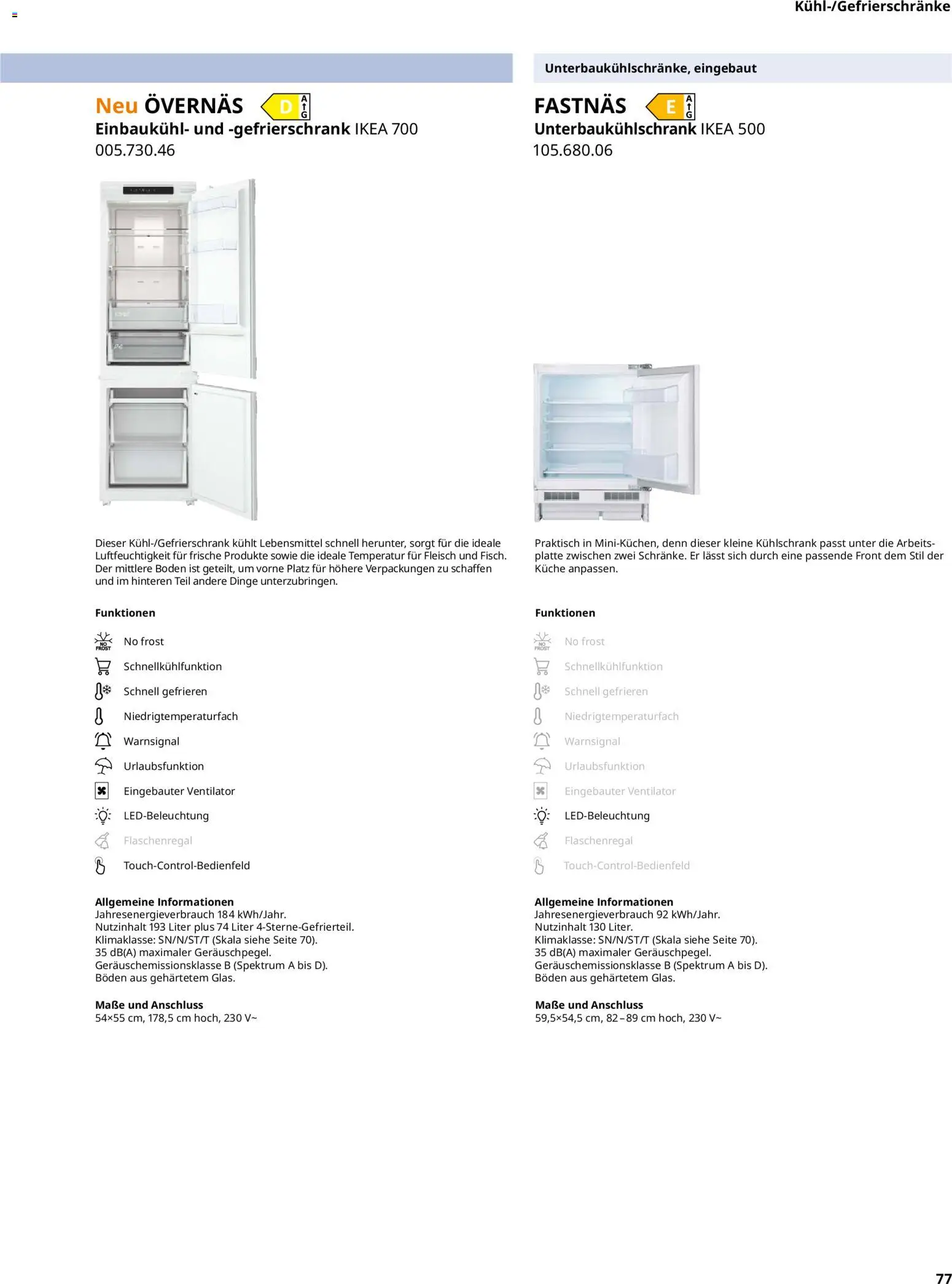Ikea Elektrogeräte – gültig ab 02.01.2026 | Seite: 77 | Produkte: Gefrierschrank, Ventilator, Küche, Fleisch
