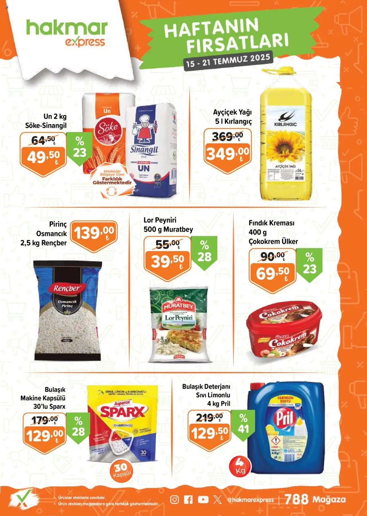 Hakmar Express Katalog - 15.07.2025 tarihinden itibaren geçerlidir | Sayfa: 1 | Ürünler: Bulaşık deterjanı, Pirinç, Fındık, Limon