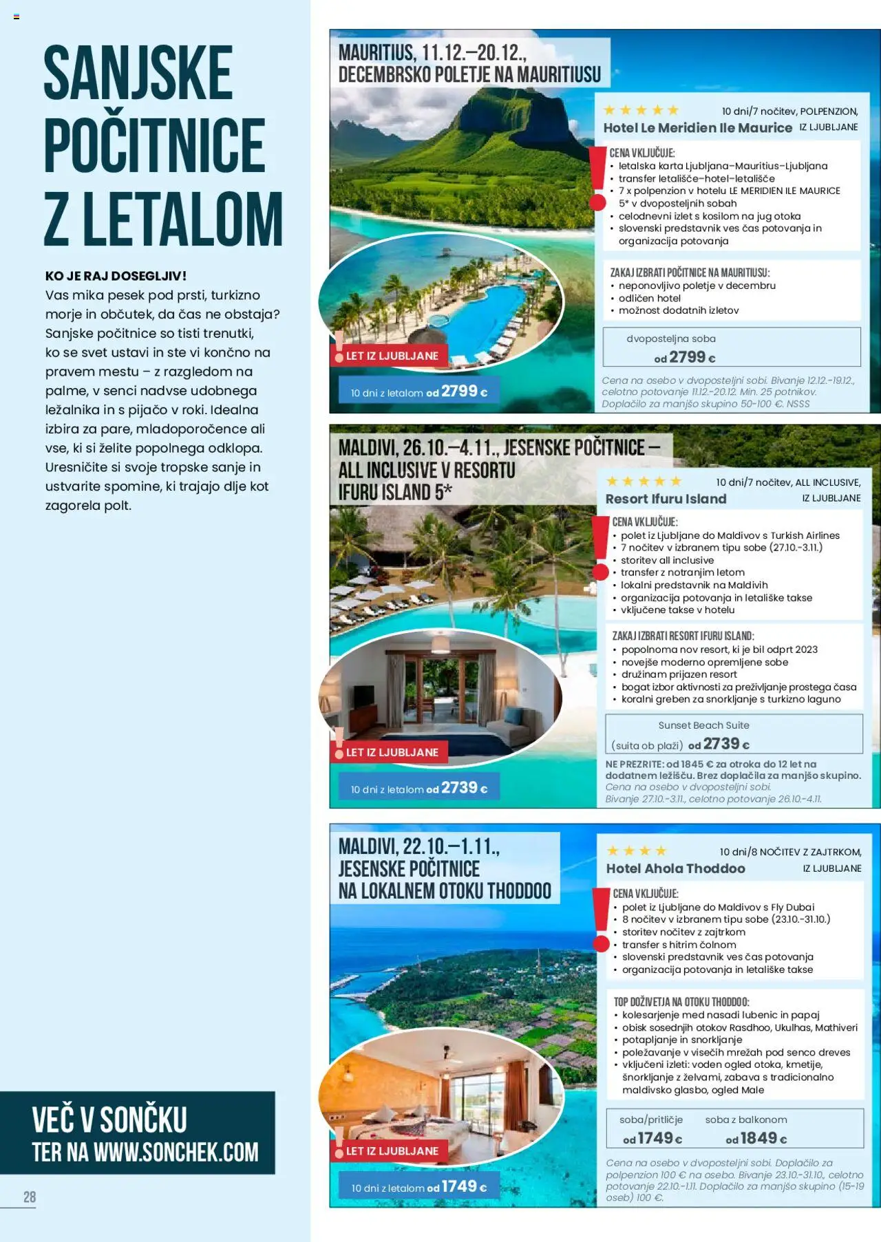 Sonček katalog potovanja │ velja od 19.06.2025 | Stran: 28