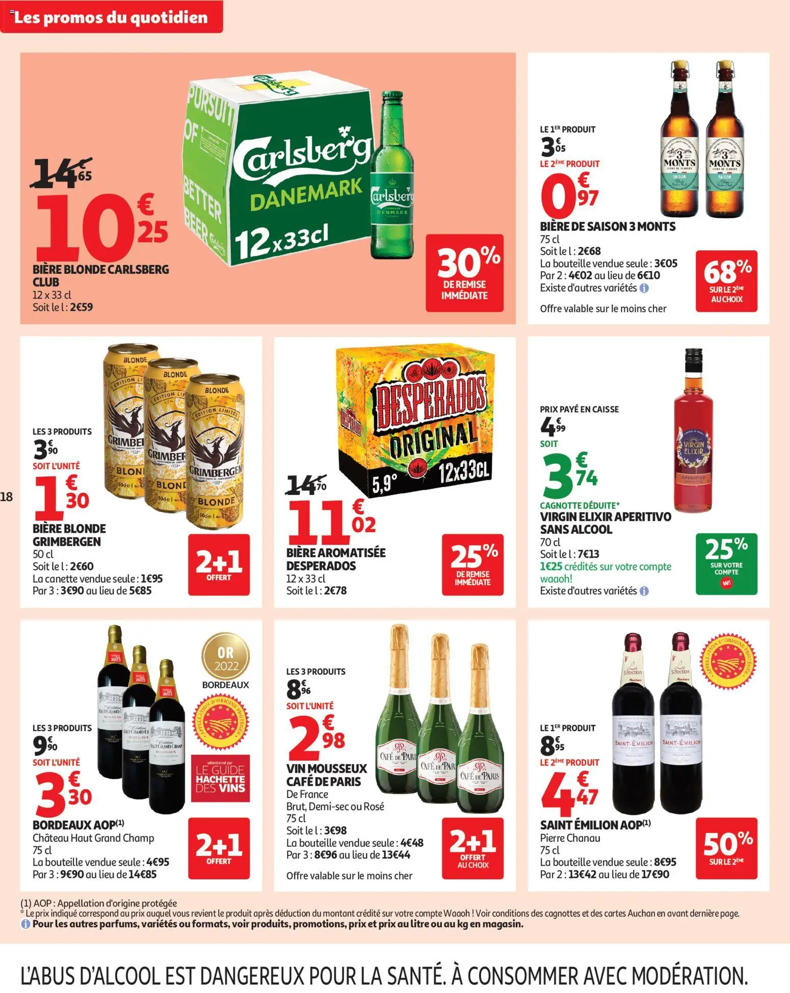 {H1} | Page: 18 | Produits: Alcool, Bière blonde, Café, Bière