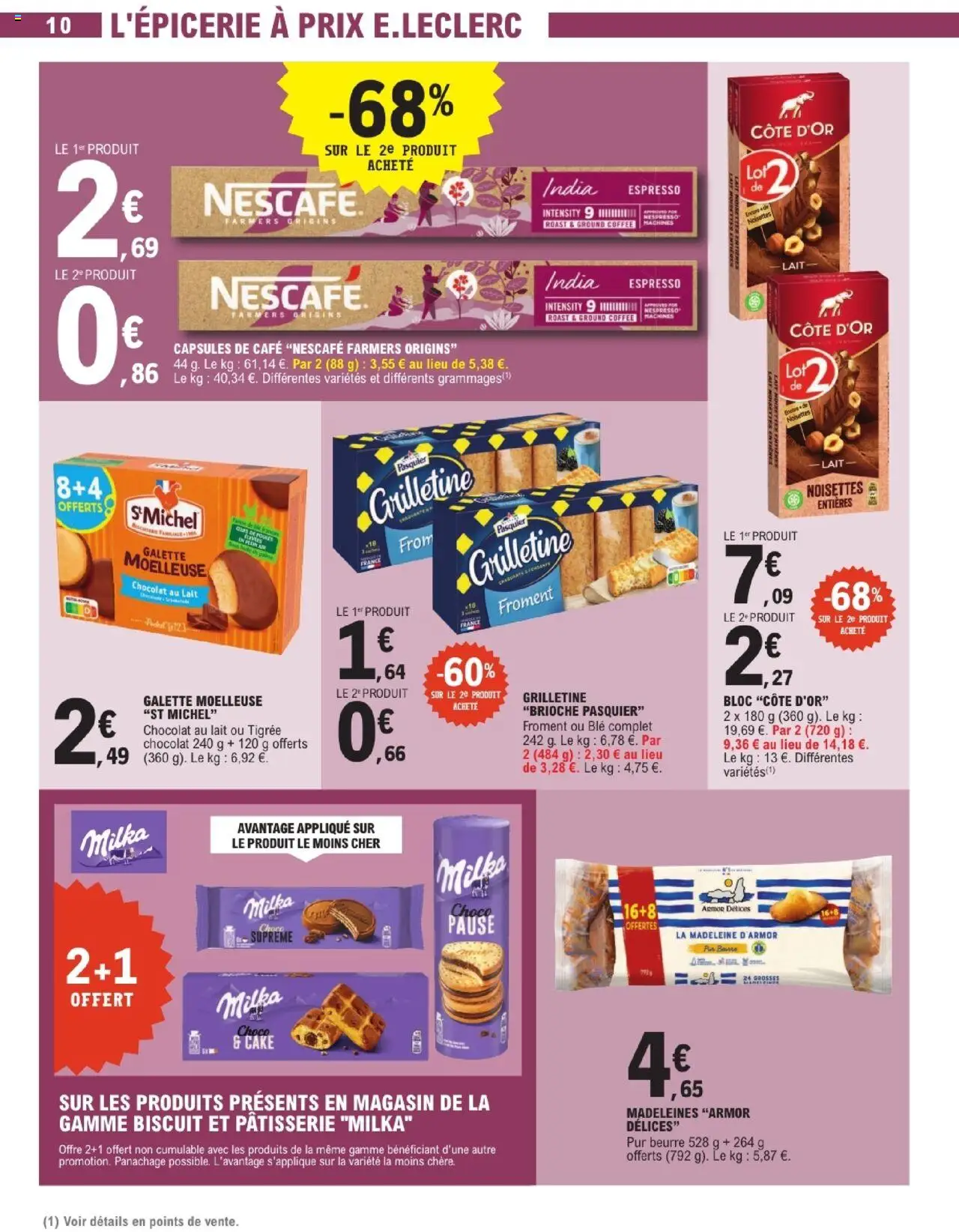  | Page: 10 | Produits: Noisettes, Lait, Beurre, Chocolat