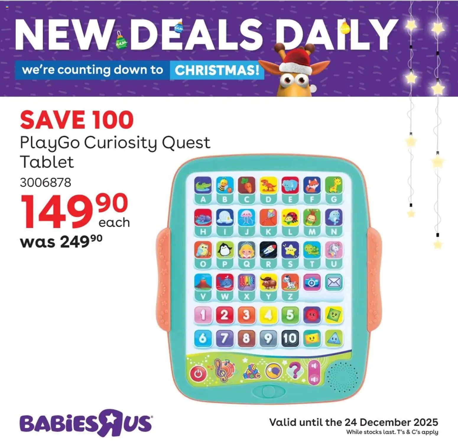 New Babies R Us catalogue – valid from 23.12.2025 | Page: 5 | Products: Tablet