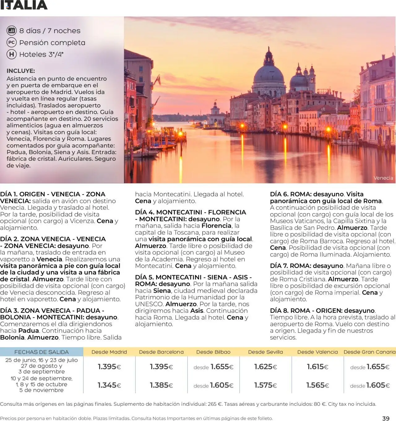 Viajes El Corte Inglés folleto │ válido desde el 01.04.2025 | Página: 39