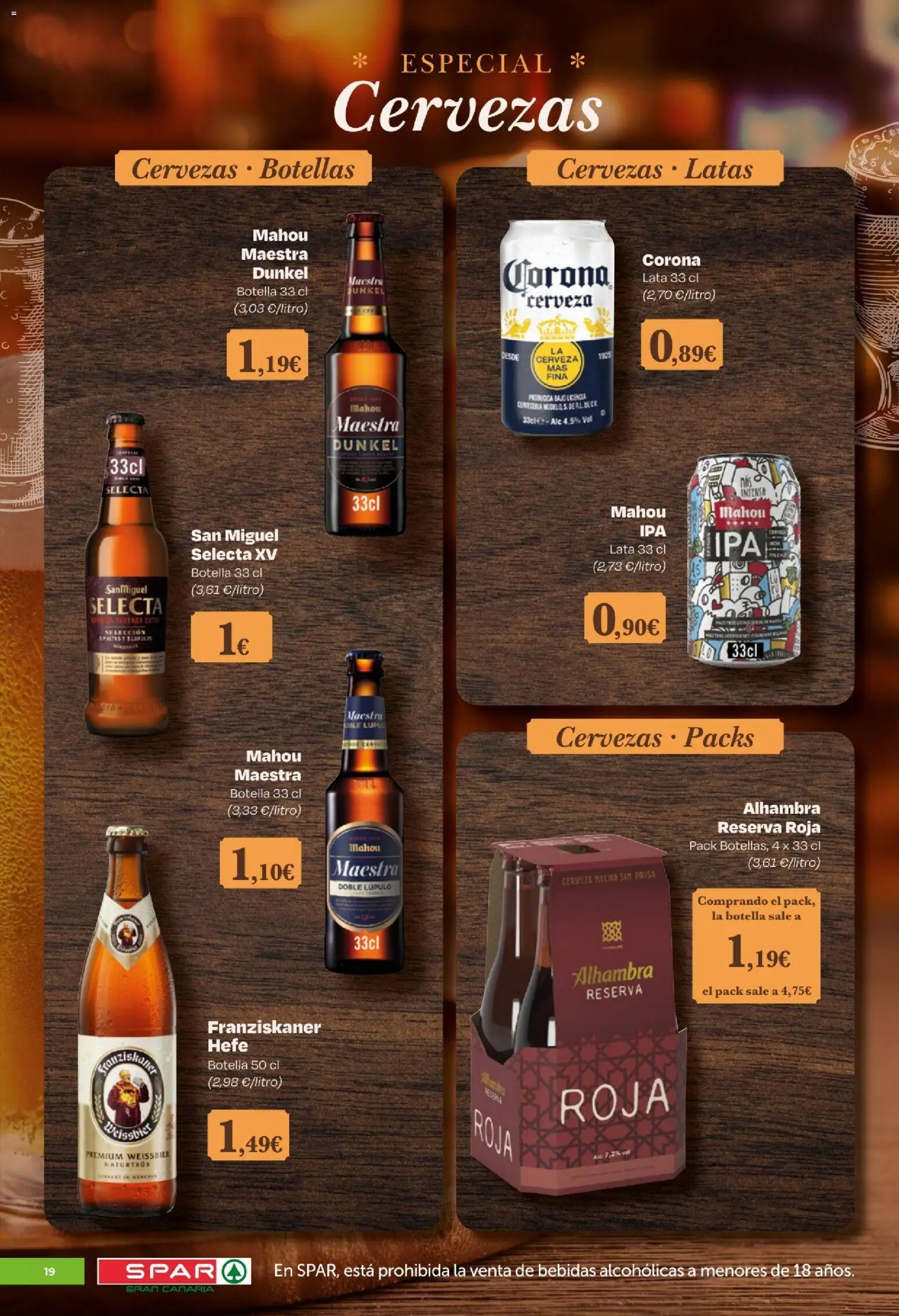 Spar - folleto │ válido desde el 14.11.2025 | Página: 19 | Productos: Cerveza