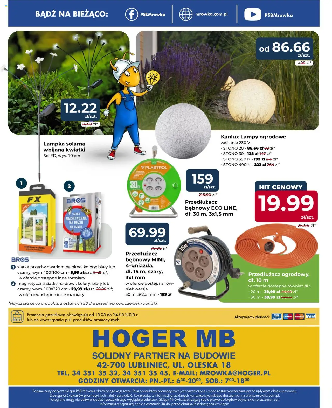 Mrówka Gazetka - Lubliniec od 15.05.2025 | Strona: 8 | Produkty: Kwiatki, Przedłużacz, Siatka