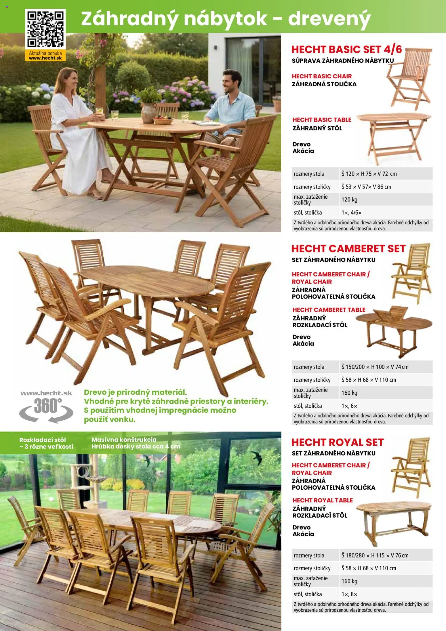 Nové Hecht akcie – leták je platný od 19.02.2026 | Strana: 126 | Produkty: Nábytok, Stoličky, Rozkladací stôl, Stôl