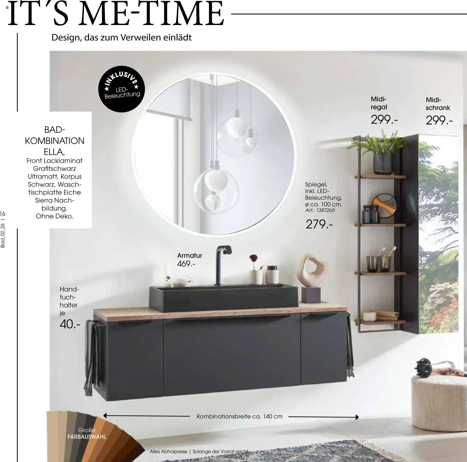 Zurbrüggen Bad Design Trends – gültig ab 23.03.2026 | Seite: 16 | Produkte: Regal, Schrank, Bad, Armatur