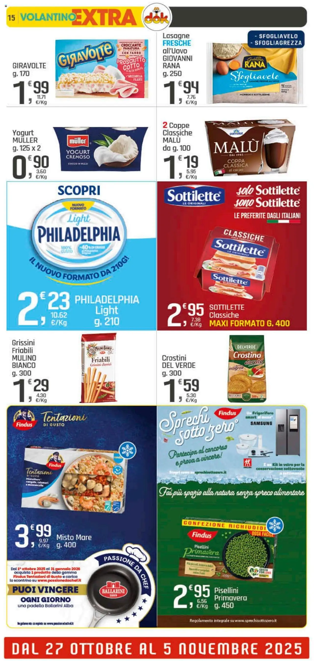 Volantino DOK del 23.10.2025 | Pagina: 15 | Prodotti: Cocco, Cacao, Frigorifero, Padella