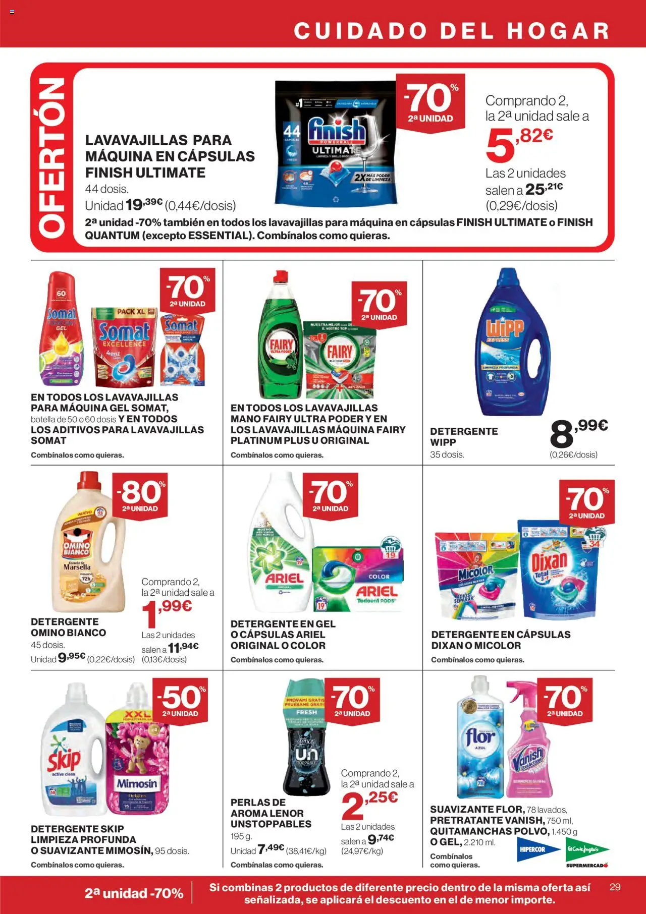Hipercor catálogo │ válido desde el 05.06.2025 | Página: 35 | Productos: Polvo, Quitamanchas, Detergente, Suavizante