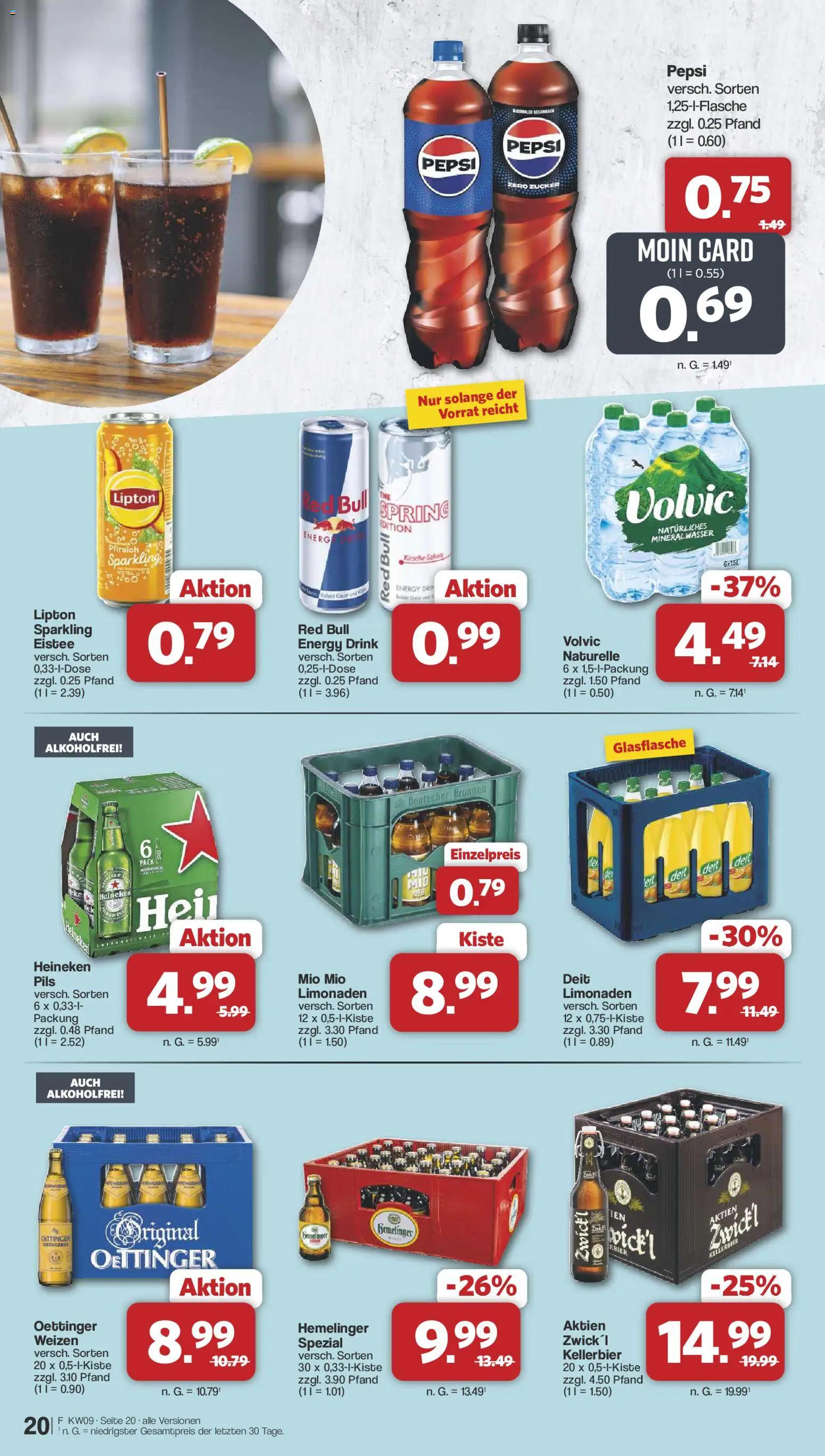 Famila Nordwest Prospekt 	 – gültig ab 23.02.2026 | Seite: 20 | Produkte: Energy, Pils, Mineralwasser, Heineken