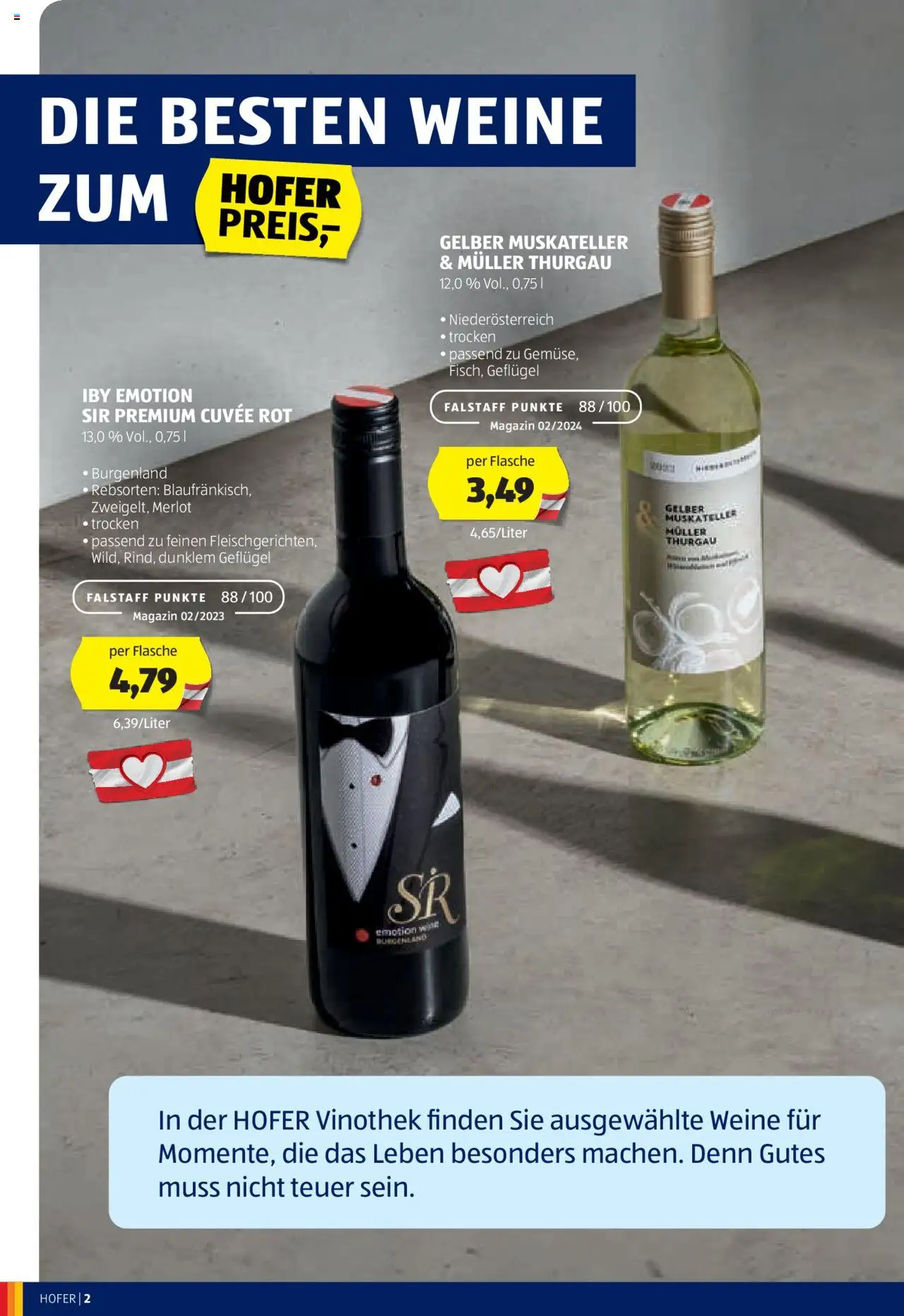 Hofer Wein-Magazin gültig ab 16.10.2024 | Seite: 2