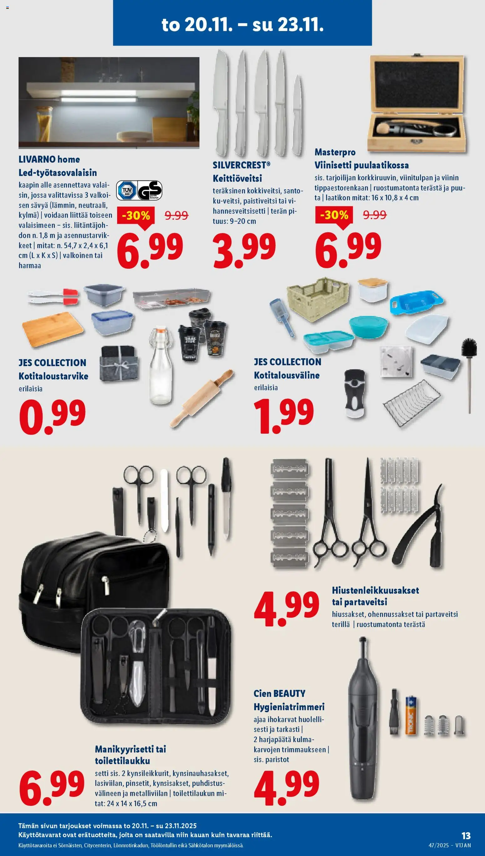 Lidl tarjoukset - Tampere – voimassa 20.11.2025 alkaen | Sivu: 13 | Tuotteet: Paristot