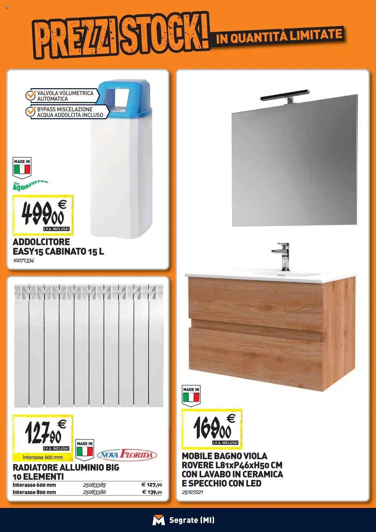 Volantino TECNOMAT del 24.09.2025 | Pagina: 6 | Prodotti: Mobile, Acqua, Alluminio, Specchio