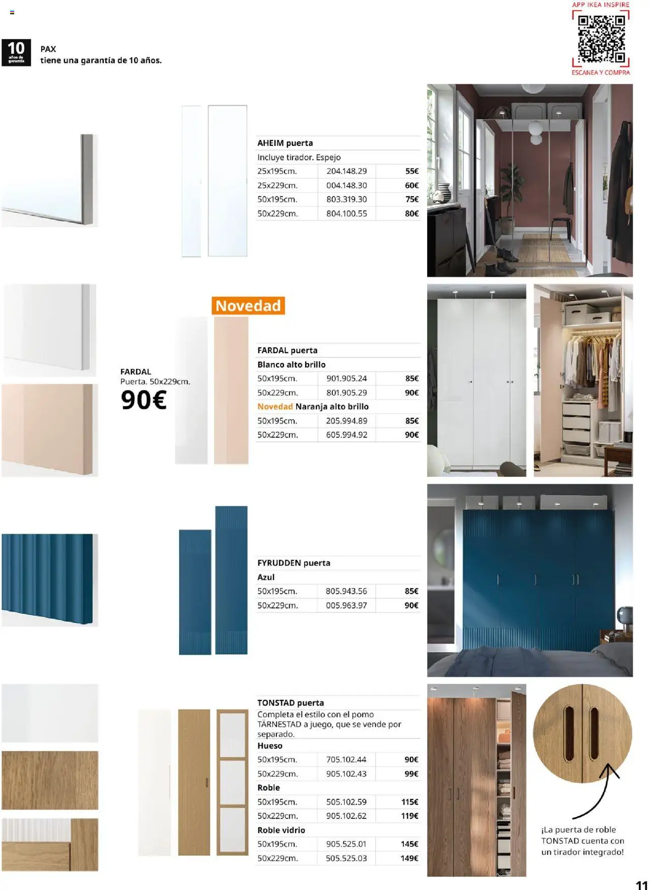 Catálogo IKEA Pax y Komplement │ válido desde el 01.09.2025 | Página: 11 | Productos: Espejo