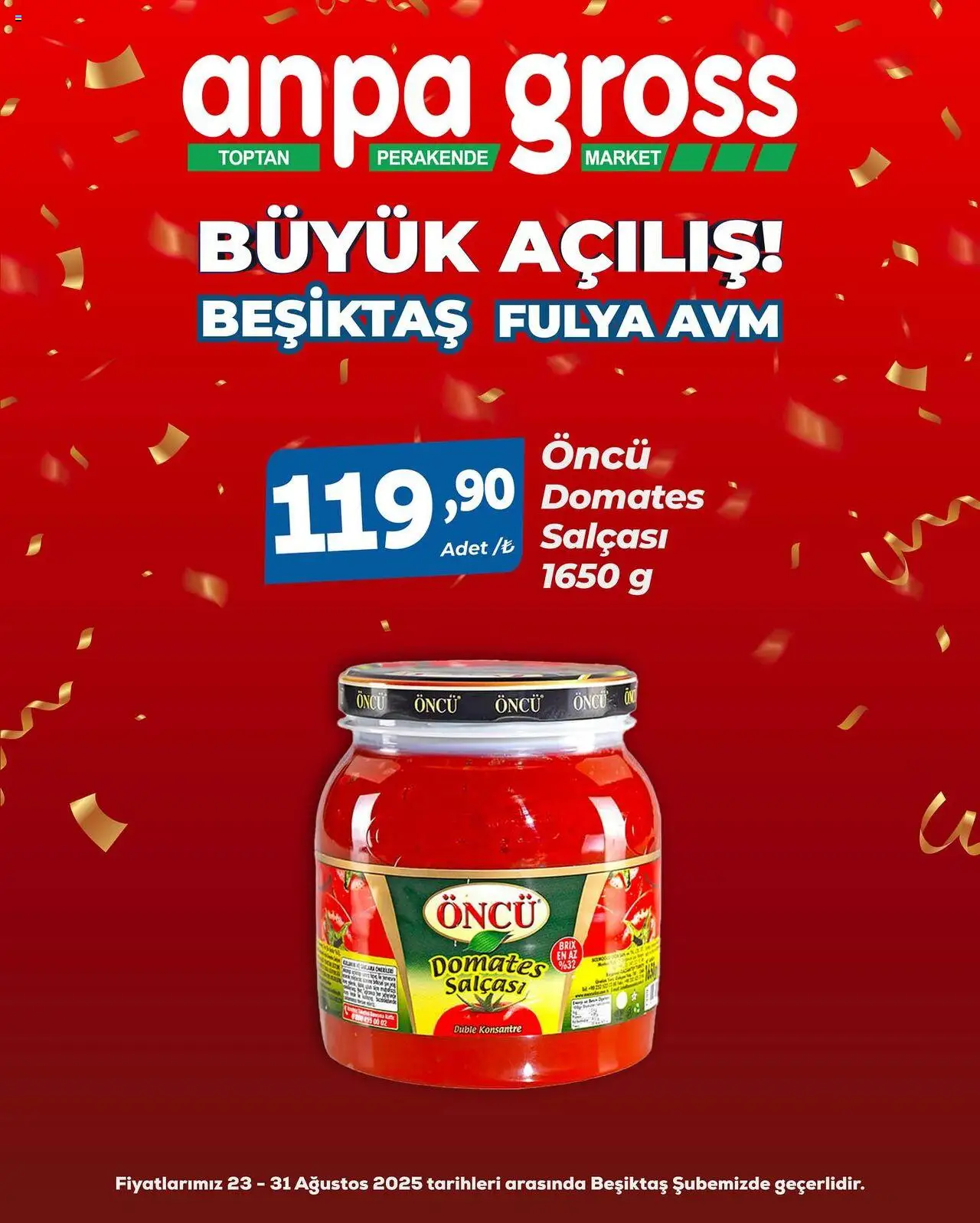 Anpa Gross Büyük Açılış - 23.08.2025 tarihinden itibaren geçerlidir | Sayfa: 53 | Ürünler: Domates