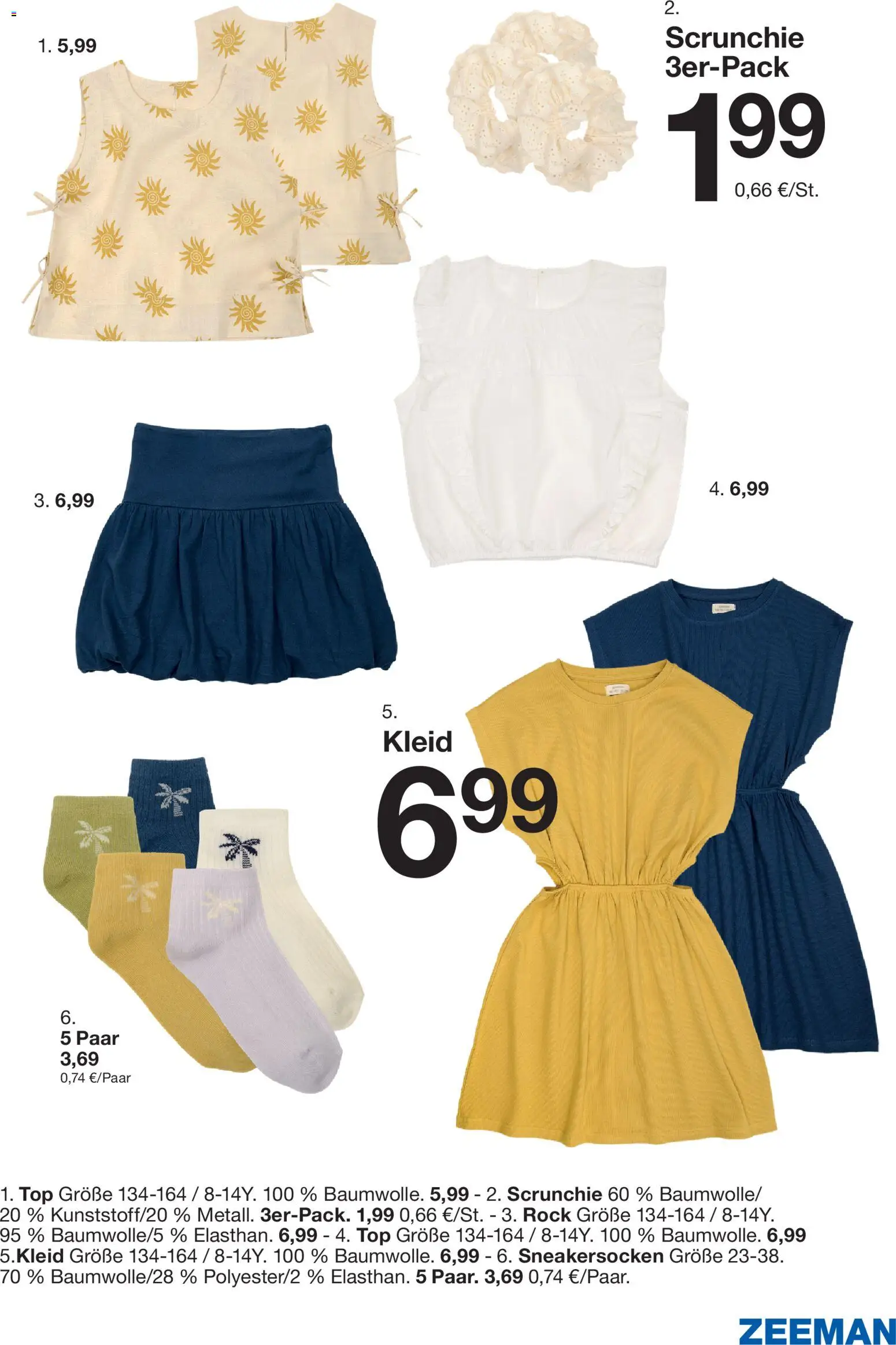 Zeeman Prospekt 	 – gültig ab 21.03.2026 | Seite: 15 | Produkte: Top, Rock, Kleid