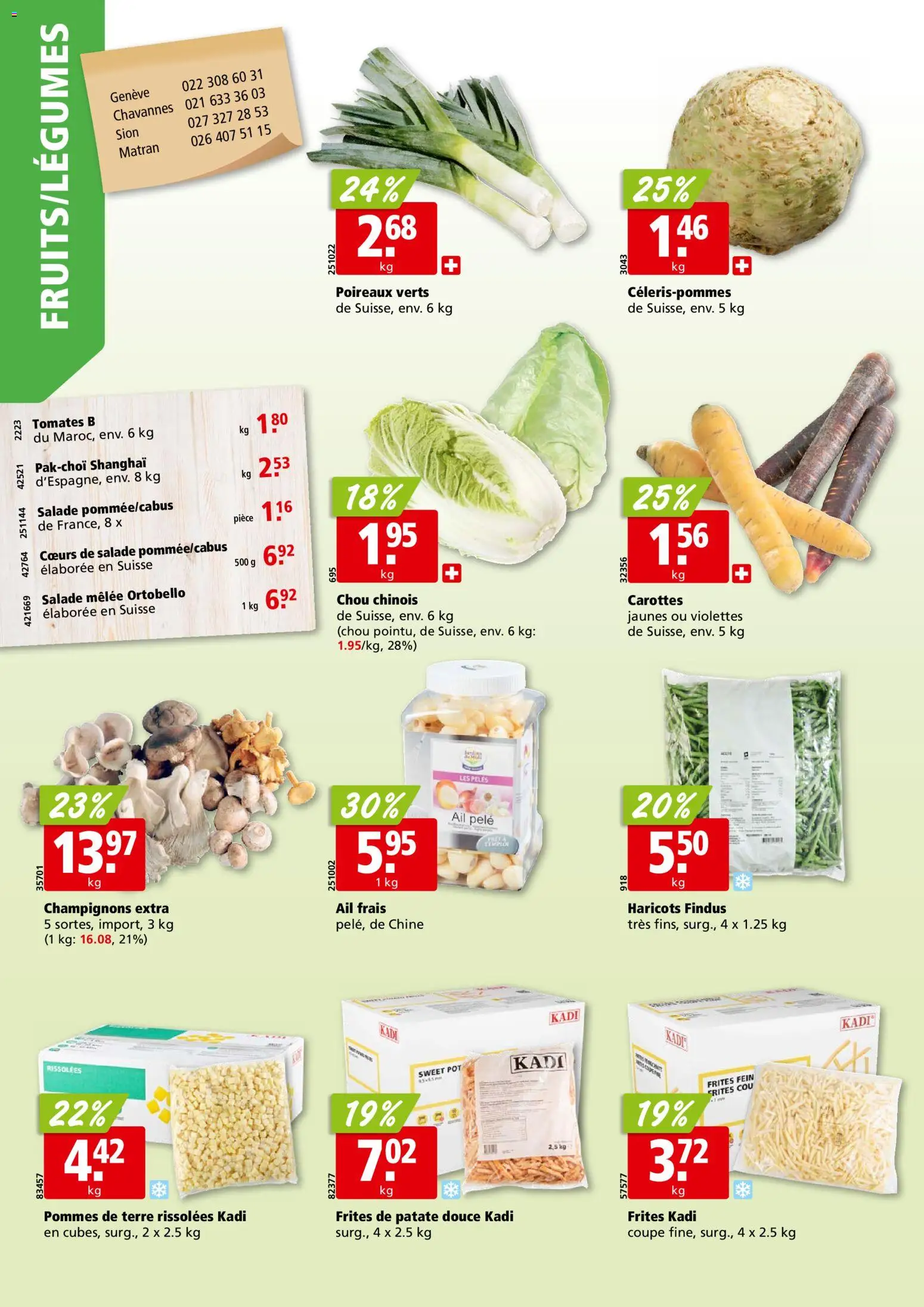 Aligro Aktionen Chavannes, Matran, Genève, Sion – gültig ab 02.02.2026 | Seite: 2 | Produkte: Champignons