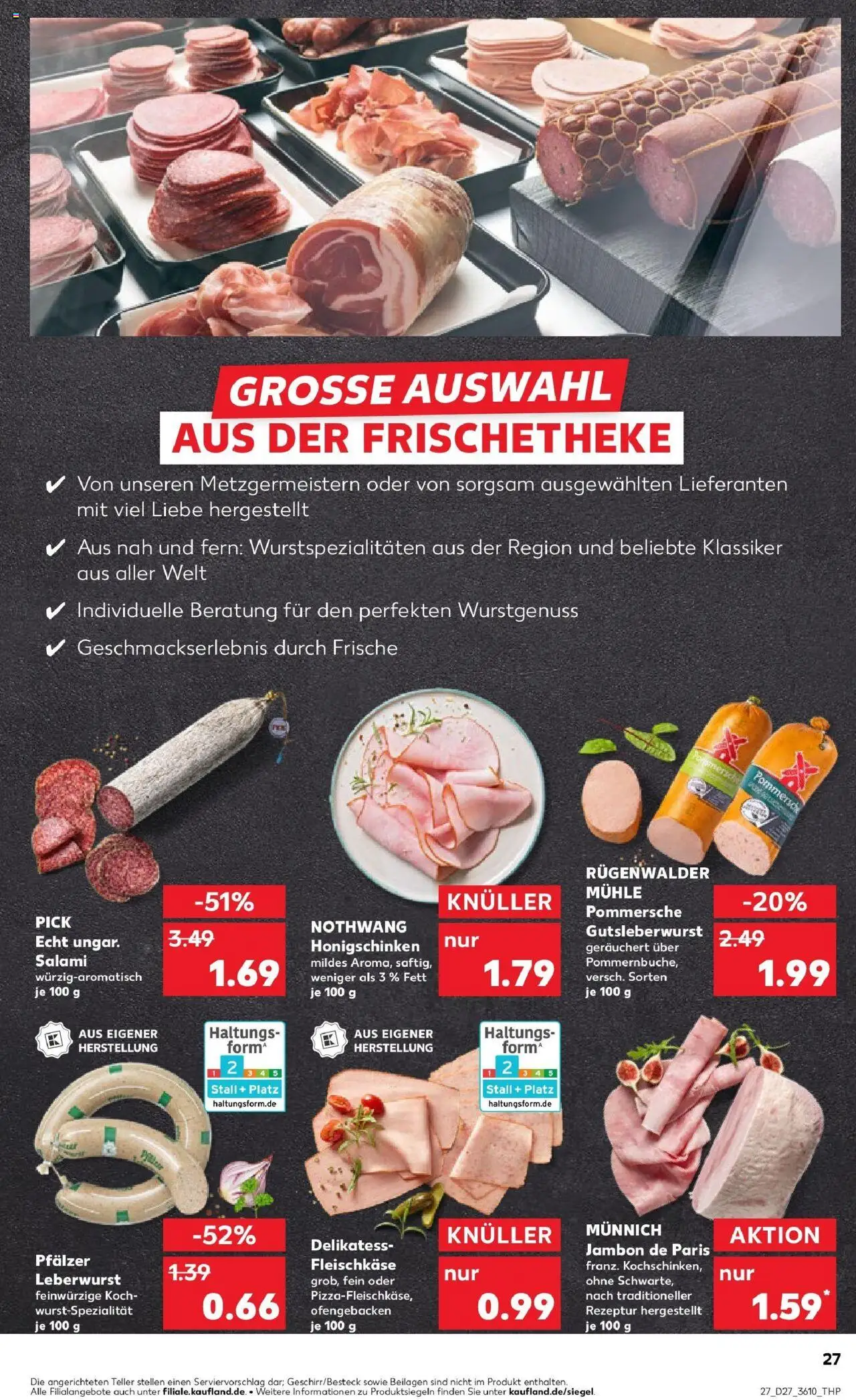Kaufland prospekt Künzelsau	 - gültig ab dem 03.07.2025 | Seite: 27 | Produkte: Mühle, Salami