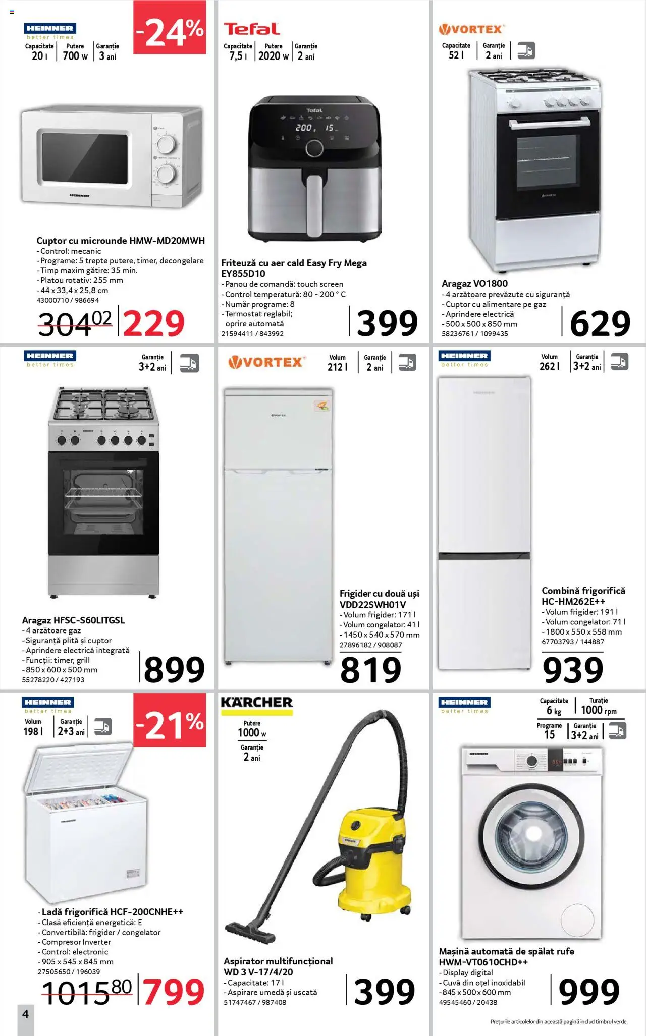 Noul catalog Selgros – valabil de la 19.09.2025 | Pagină: 4 | Produse: Congelator, Grill, Combină frigorifică, Ladă frigorifică