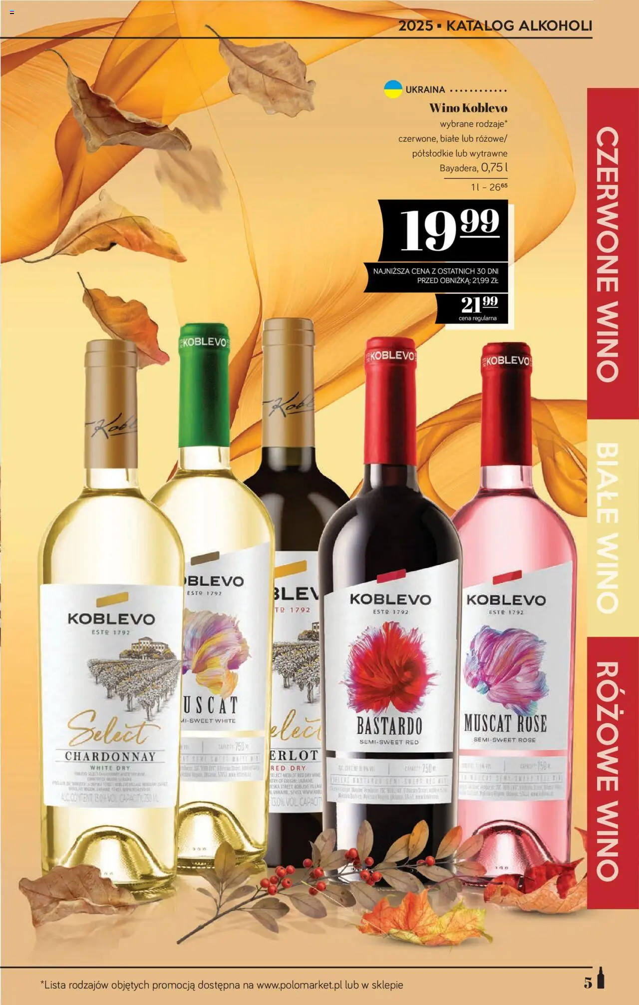 POLOmarket Katalog - Alkoholi od 26.09.2025 | Strona: 5 | Produkty: Chardonnay, Merlot, Wino
