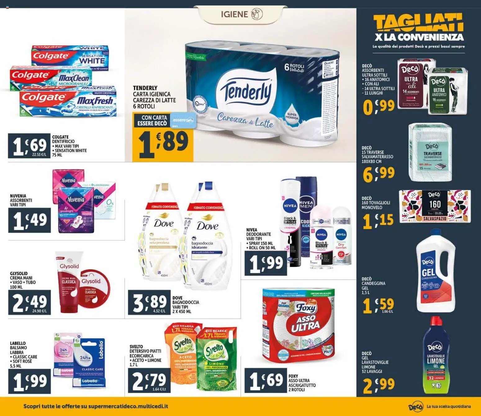 Volantino Decò del 09.01.2026 | Pagina: 18 | Prodotti: Crema, Candeggina, Latte, Aceto
