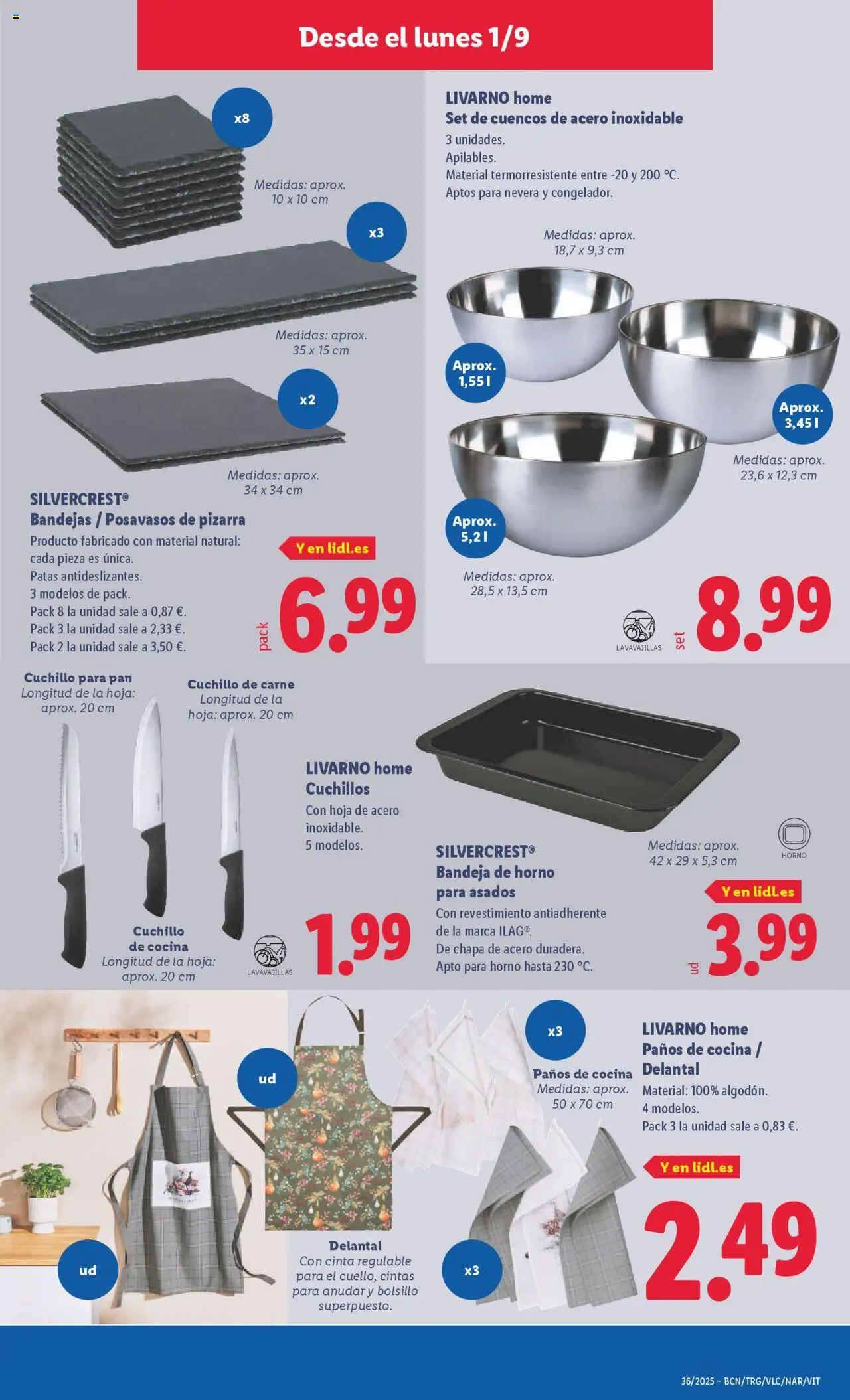 Lidl folleto de bazar │ válido desde el 01.09.2025 | Página: 11 | Productos: Horno, Cocina, Nevera, Bandeja