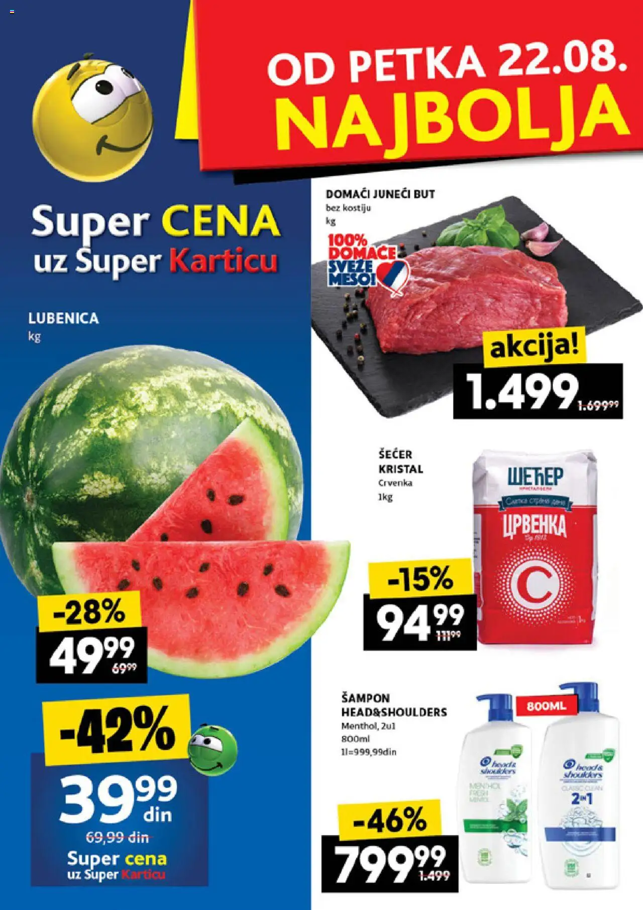 Roda katalog - važi od 21.08.2025 | Strana: 2 | Proizvode: Juneći but, Šećer, Lubenica, Šampon