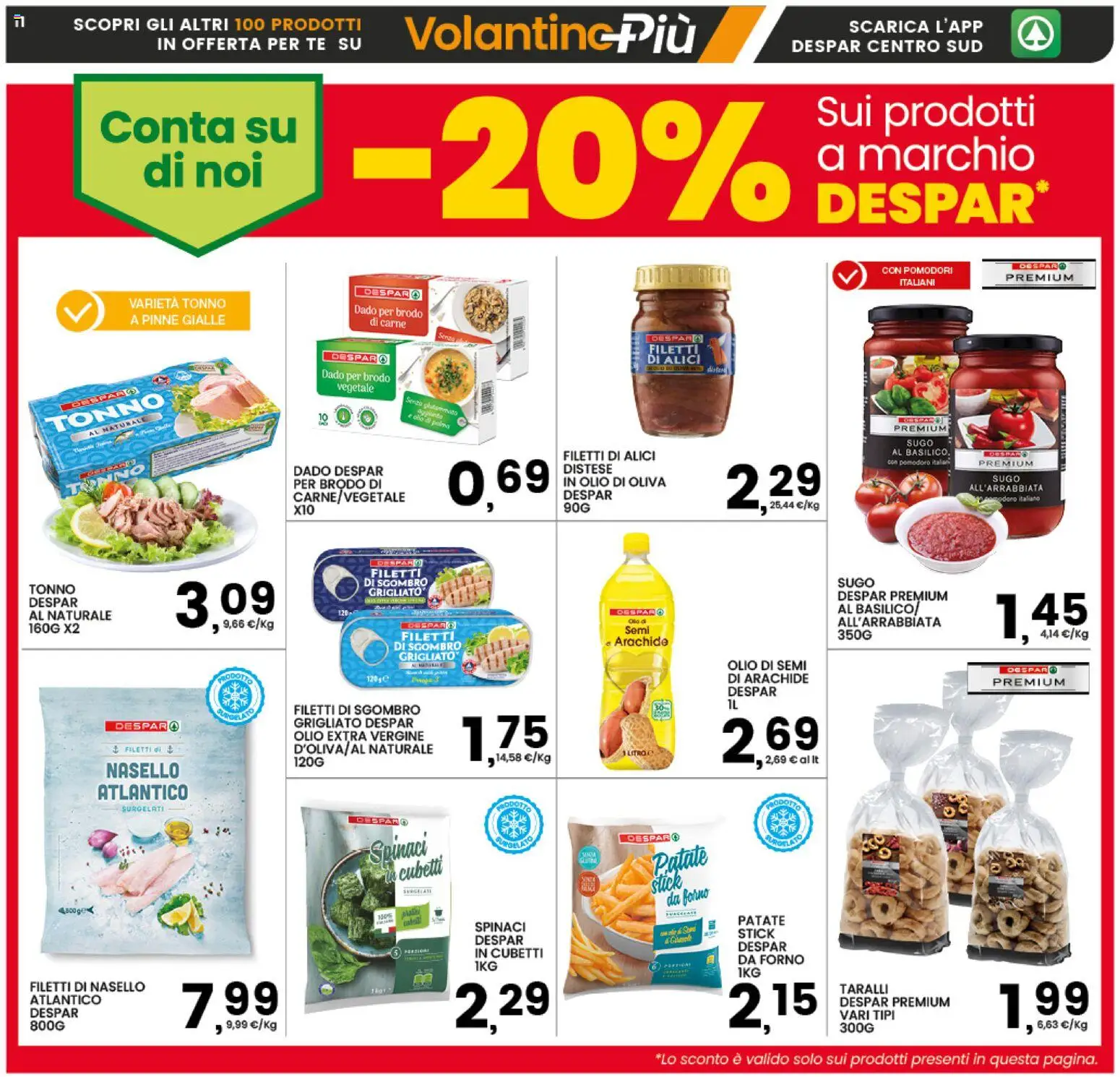 Volantino Interspar del 17.11.2025 | Pagina: 11 | Prodotti: Pomodoro, Tonno, Taralli, Sgombro