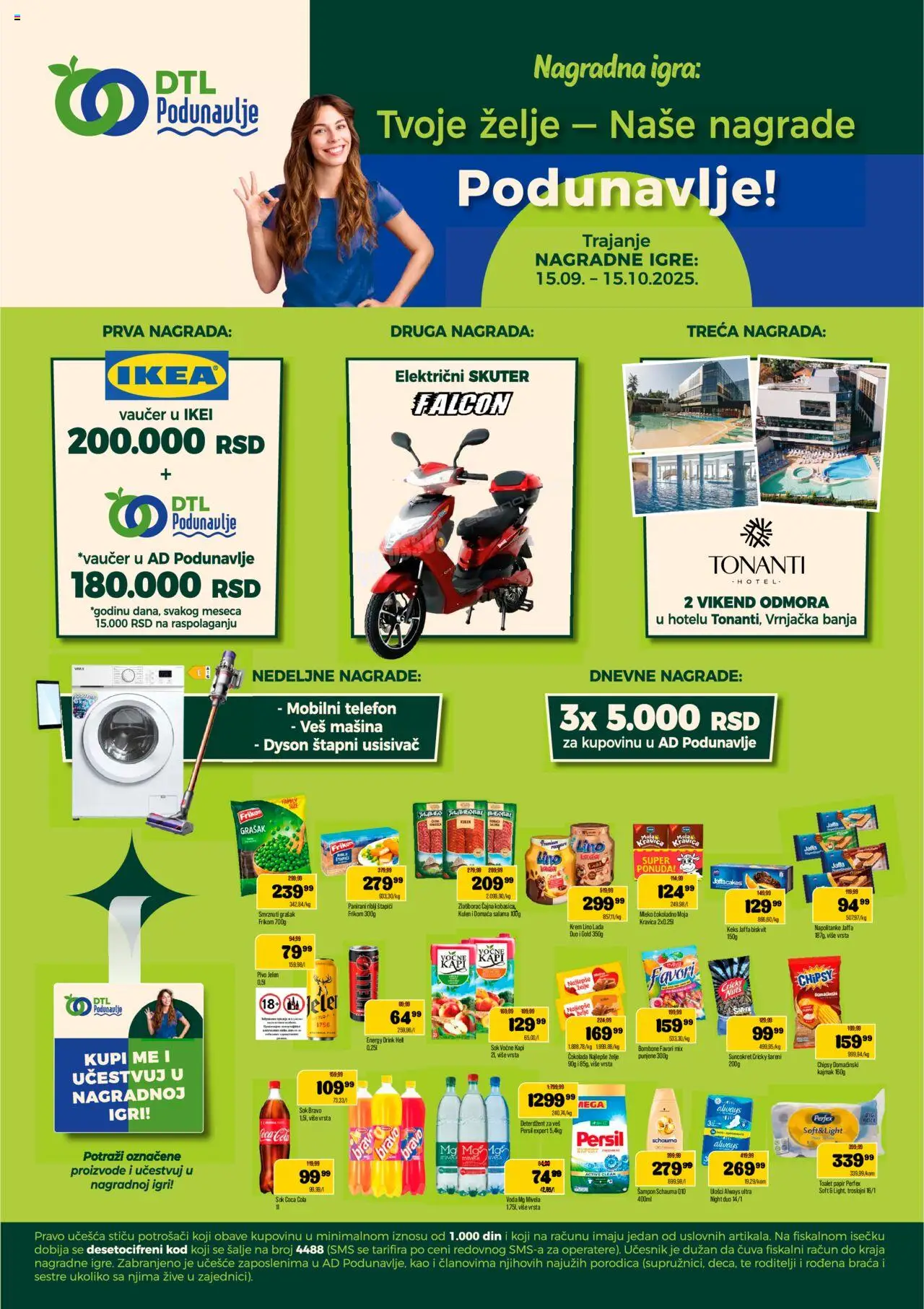 Podunavlje katalog - važi od 15.09.2025 | Strana: 1 | Proizvode: Usisivač, Grašak, Telefon, Napolitanke