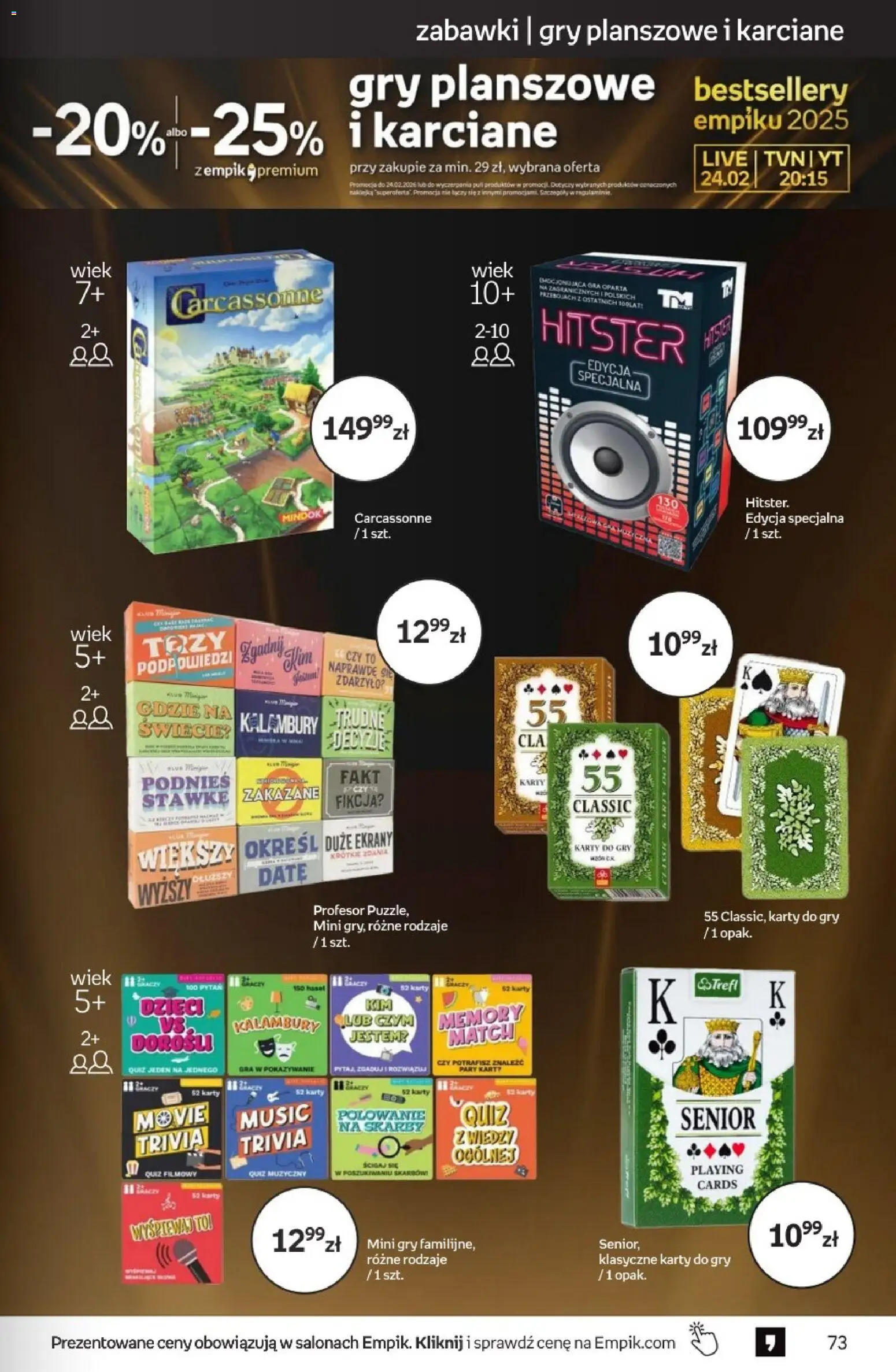 Empik promocje od 11.02.2026 | Strona: 73 | Produkty: Gra, Gry