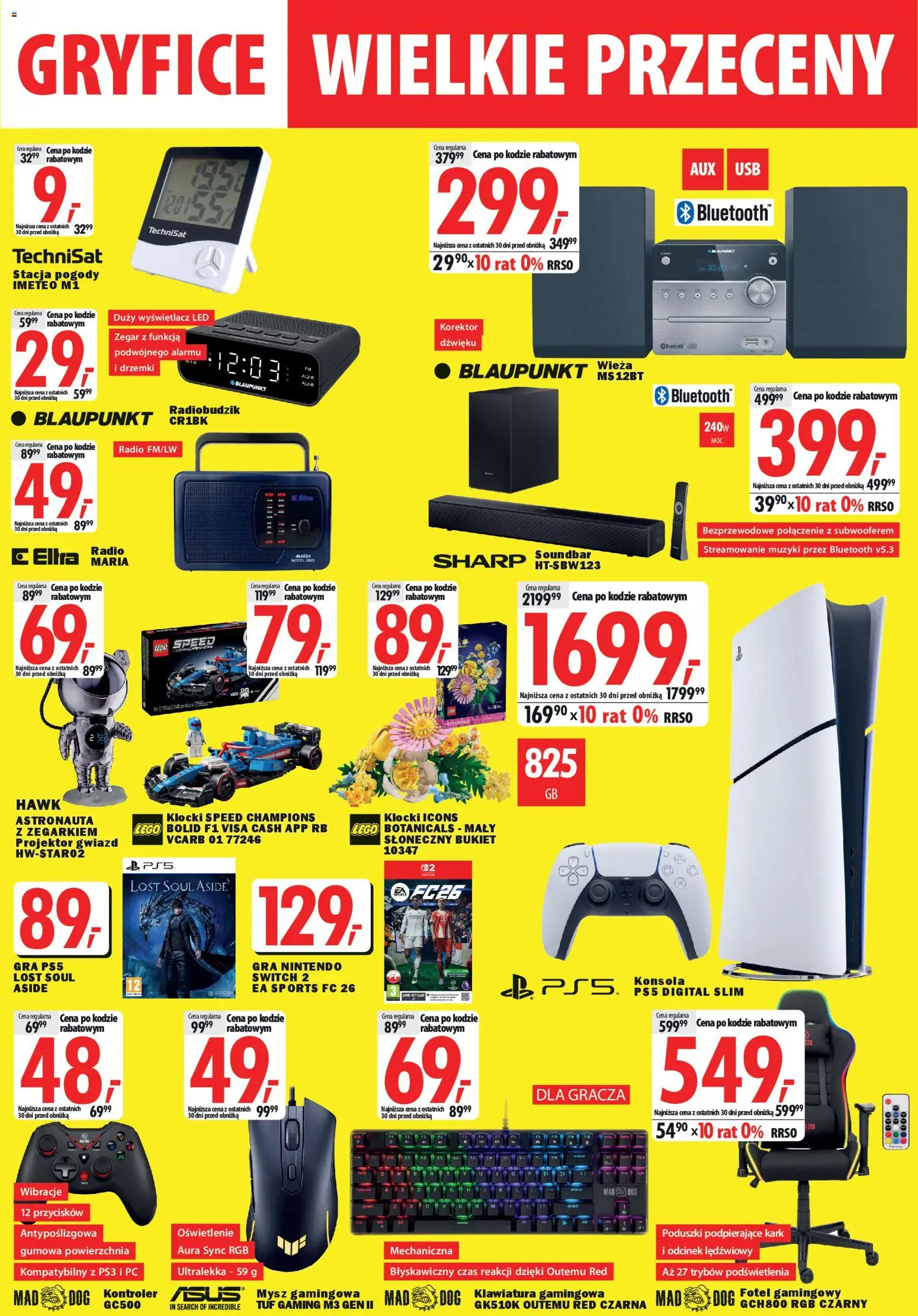 Mediaexpert promocje - Wielkie przeceny Gryfice od 21.03.2026 | Strona: 3 | Produkty: Radio, Stacja pogody, Zegar, Soundbar