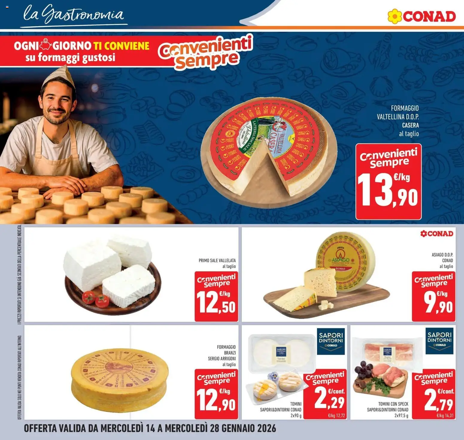 Volantino Conad del 14.01.2026 | Pagina: 24 | Prodotti: Speck, Sale, Formaggio