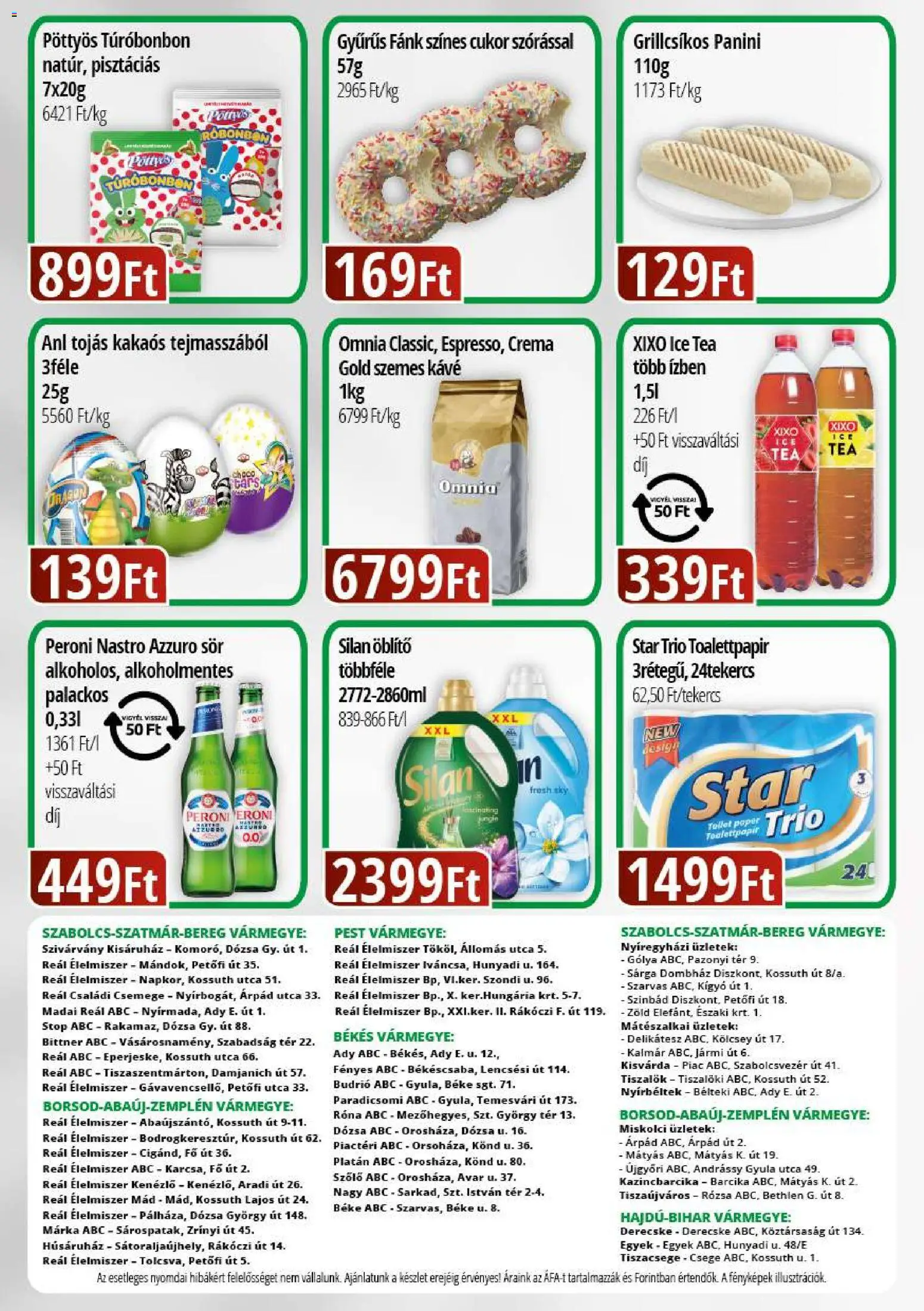 Reál akciós ujság - amely érvényes a következő dátumtól: 19.03.2026 | Oldal: 2 | Termékek: Ice tea, Tojás, Szemes kávé, Cukor