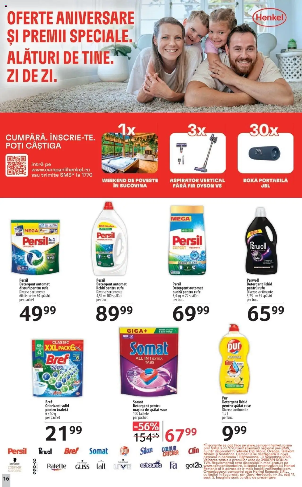 Noul catalog Selgros – valabil de la 17.10.2025 | Pagină: 16 | Produse: Kedi Ödül Oyuncakları, Pudră, Detergent pentru mașina de spălat, Boxă portabilă