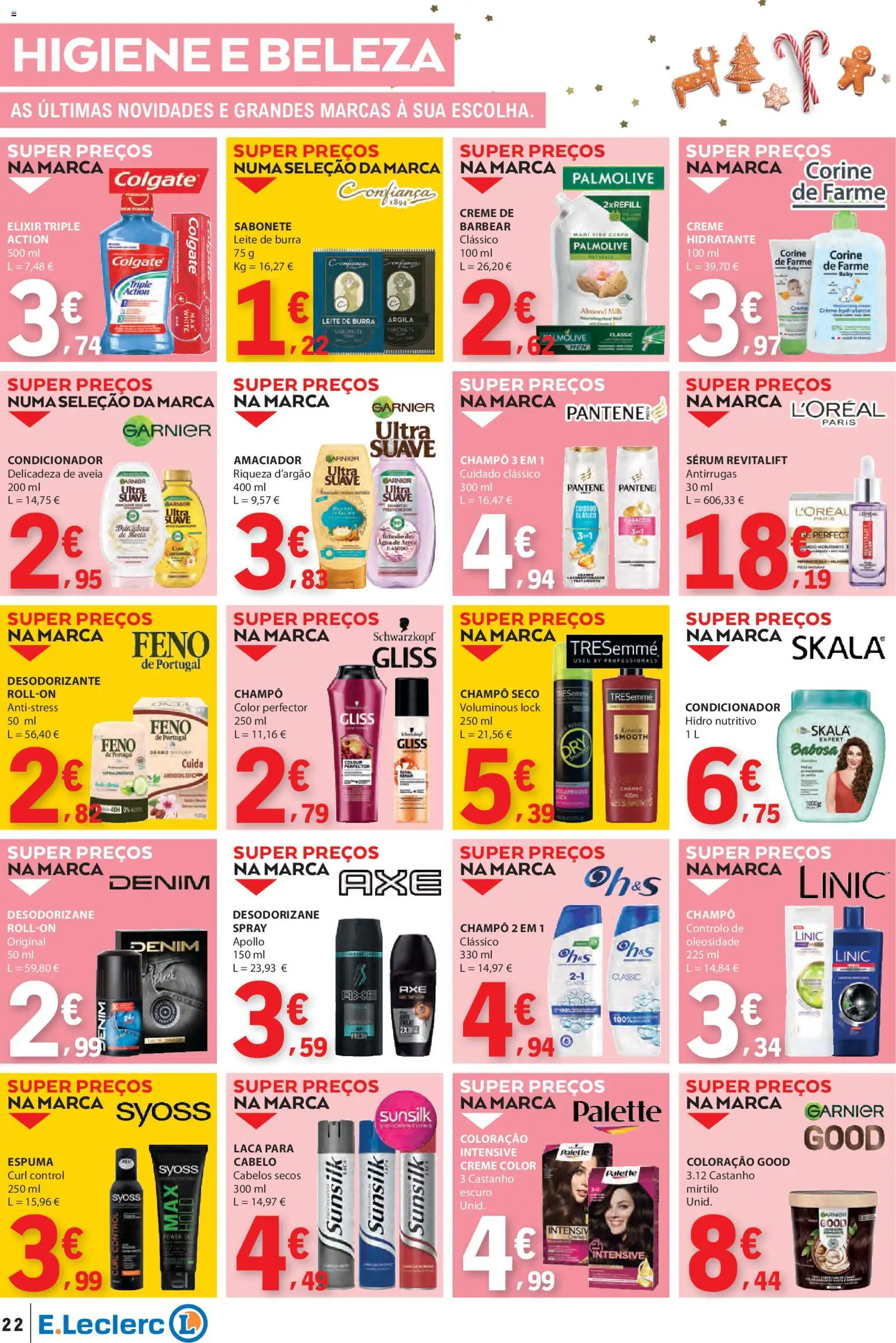 E.Leclerc folheto │ válido de 06.11.2025 | Página: 22 | Produtos: Amêndoas, Sabonete, Sérum, Creme