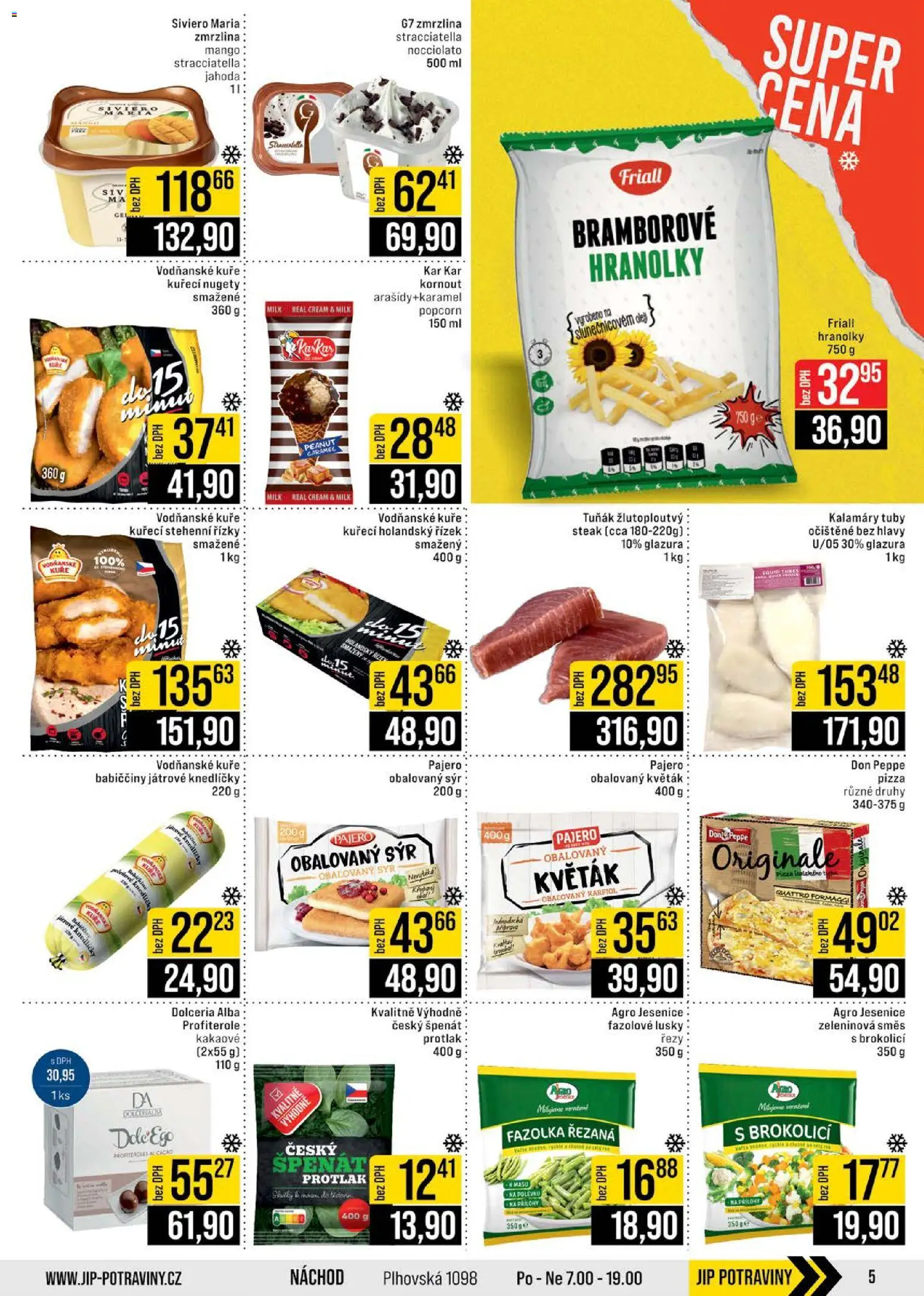 Jip leták - Cash & Carry od 02.01.2026 | Strana: 5 | Produkty: Holandský řízek, Hranolky, Stehenní řízky, Kuře