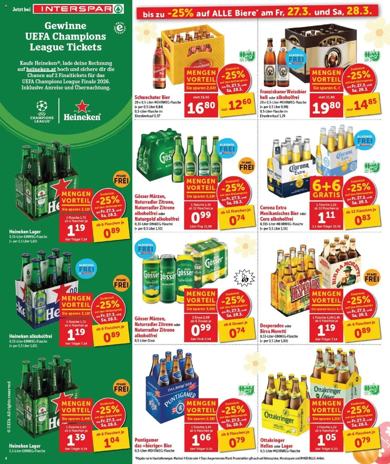 Interspar Flugblatt - Burgenland gültig ab 26.03.2026 | Seite: 6 | Produkte: Zitrone, Bier