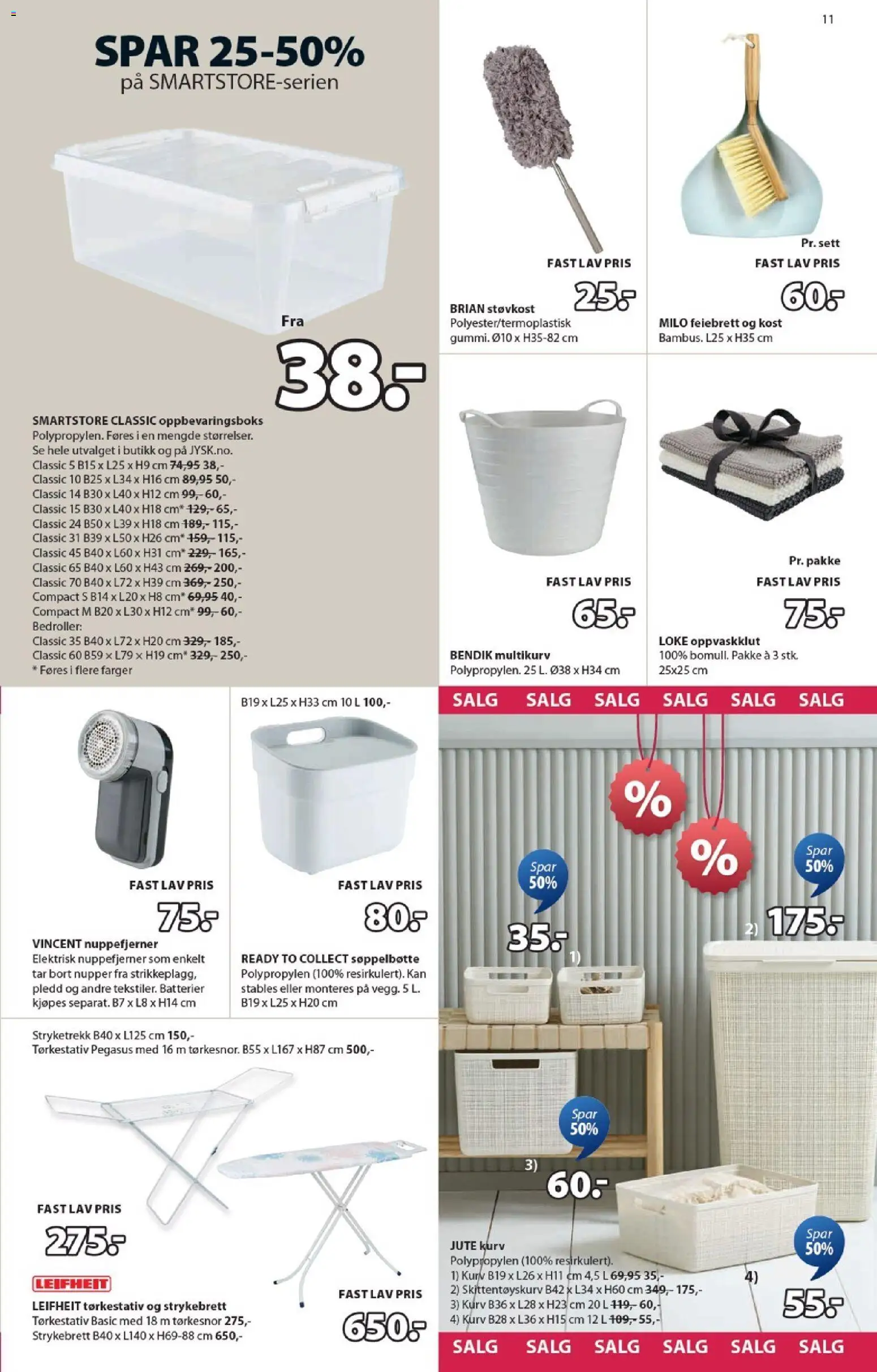 {H1} | Side: 11 | Produkter: Сантехнічне кріплення, Oppbevaringsboks, Pledd, Суміш дитяча