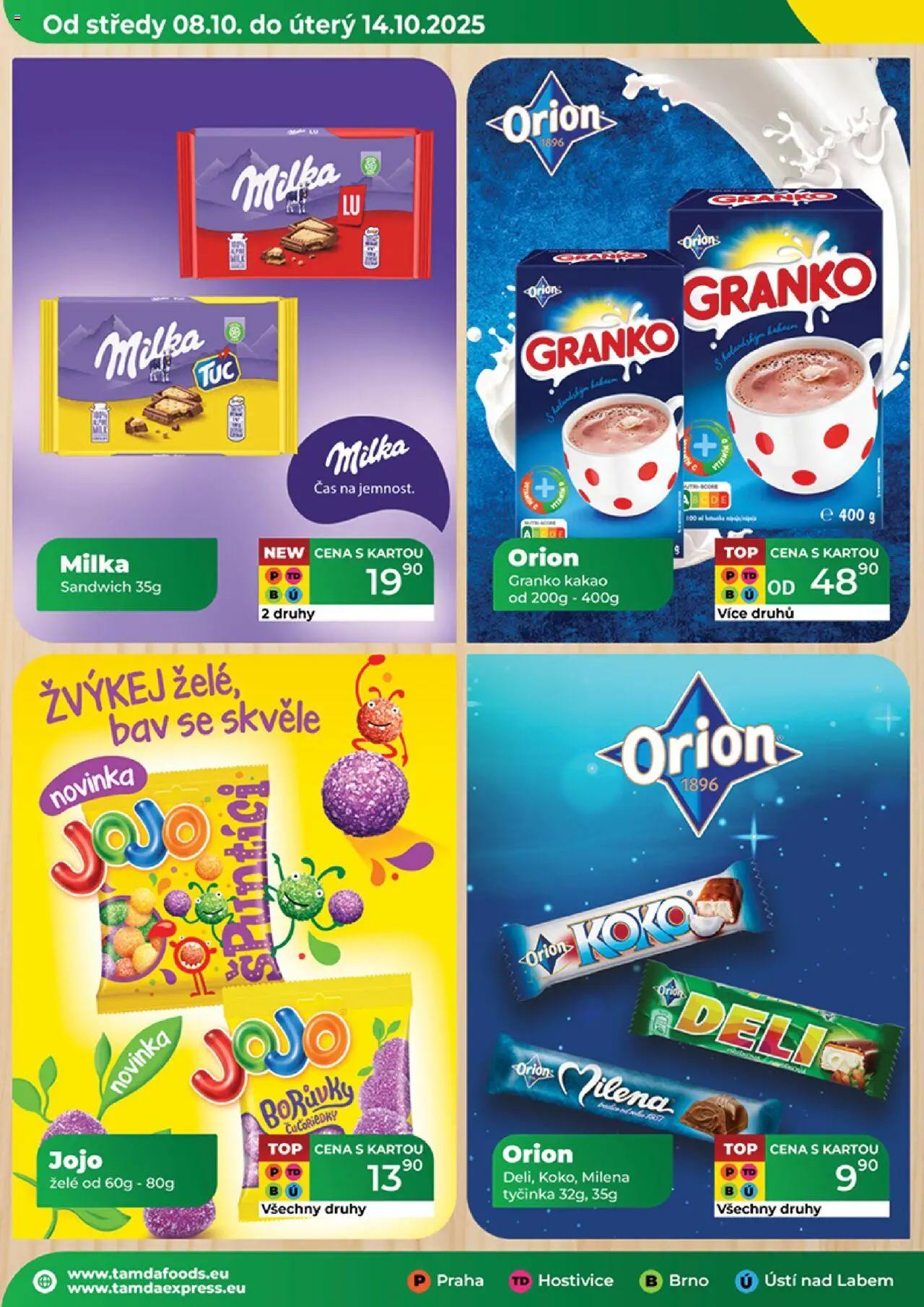 Tamda Foods leták od 08.10.2025 | Strana: 6 | Produkty: Milka, Borůvky, Granko, Kakao