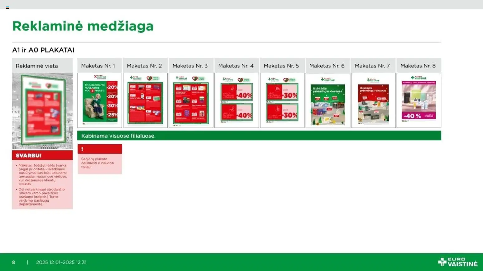 EUROVAISTINĖ akcijos nuo 01.12.2025 | Puslapis: 8
