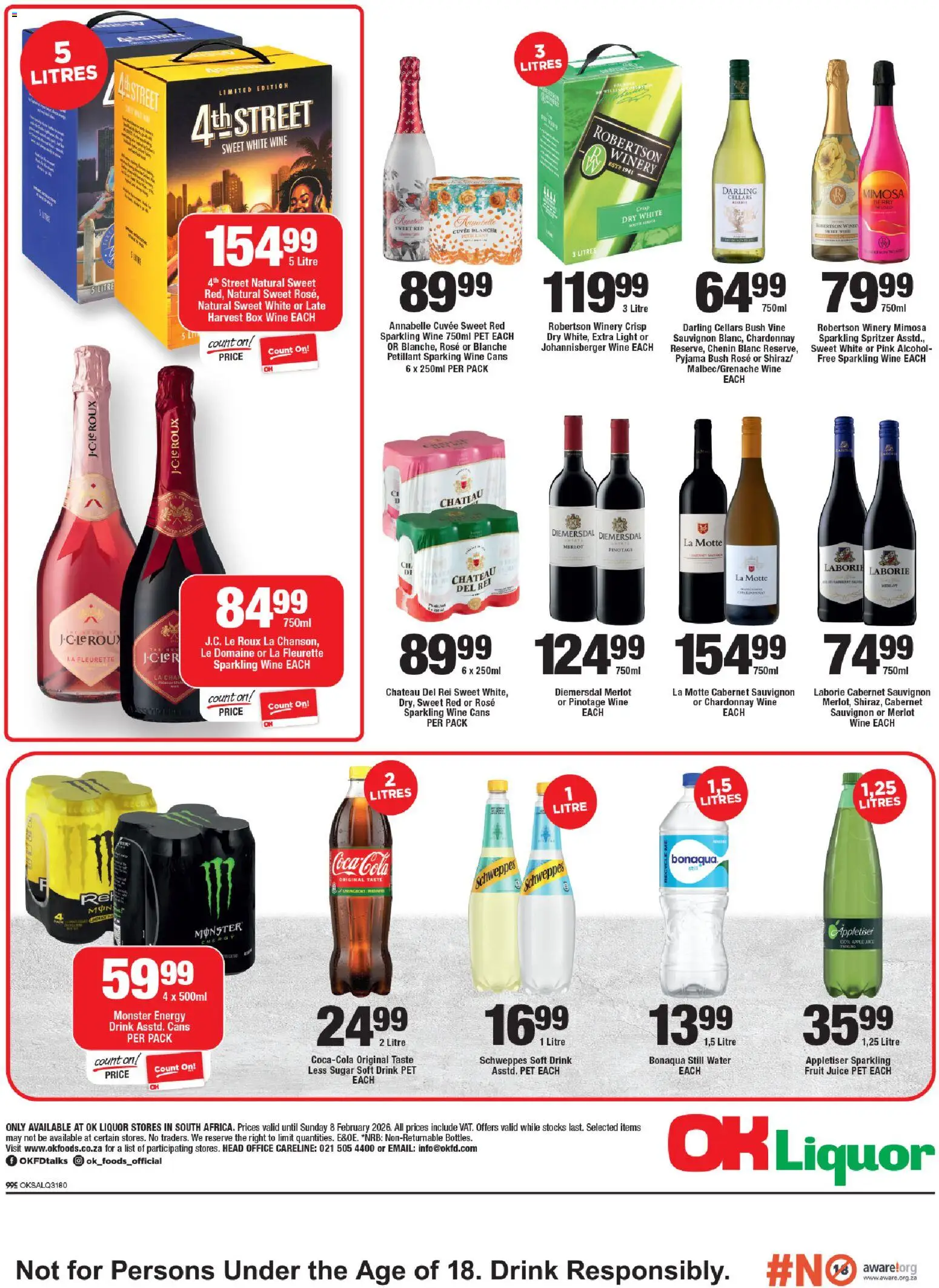 New OK Foods catalogue – valid from 21.01.2026 | Page: 4 | Products: Box, Water, Fruit, Sugar