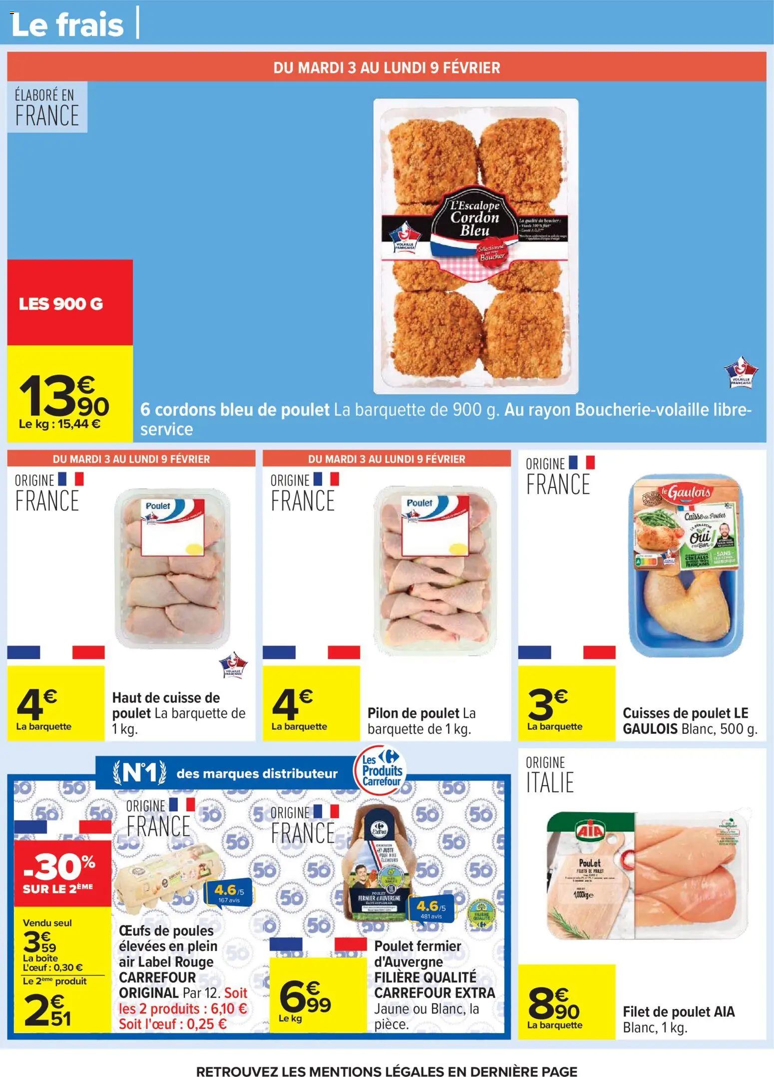 {H1} | Page: 47 | Produits: Volaille, Œufs, Cuisse de poulet, Céréales