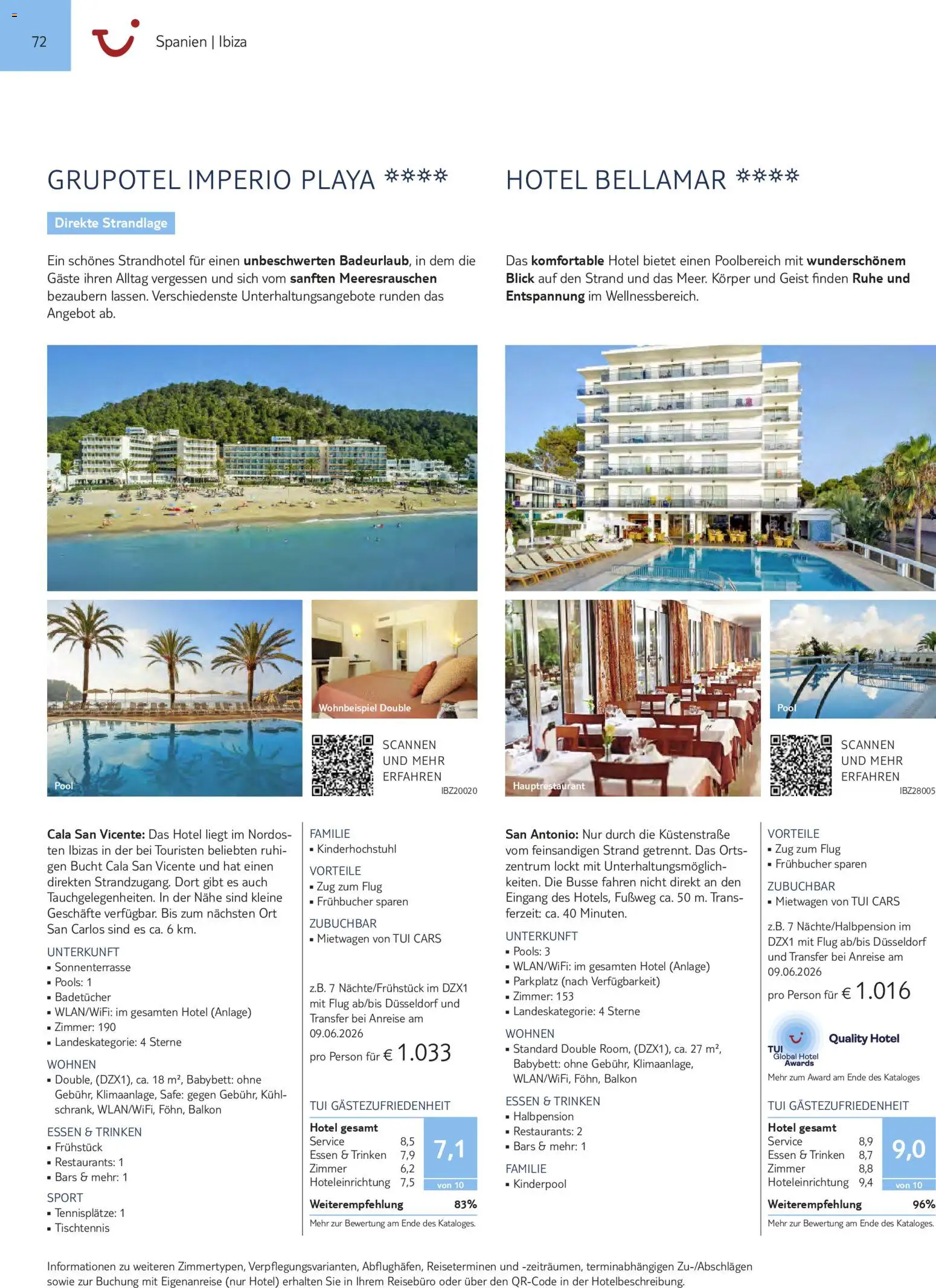 TUI Prospekt Südeuropa & Nordafrika 2026/27 – gültig ab 03.03.2026 | Seite: 72 | Produkte: Babybett