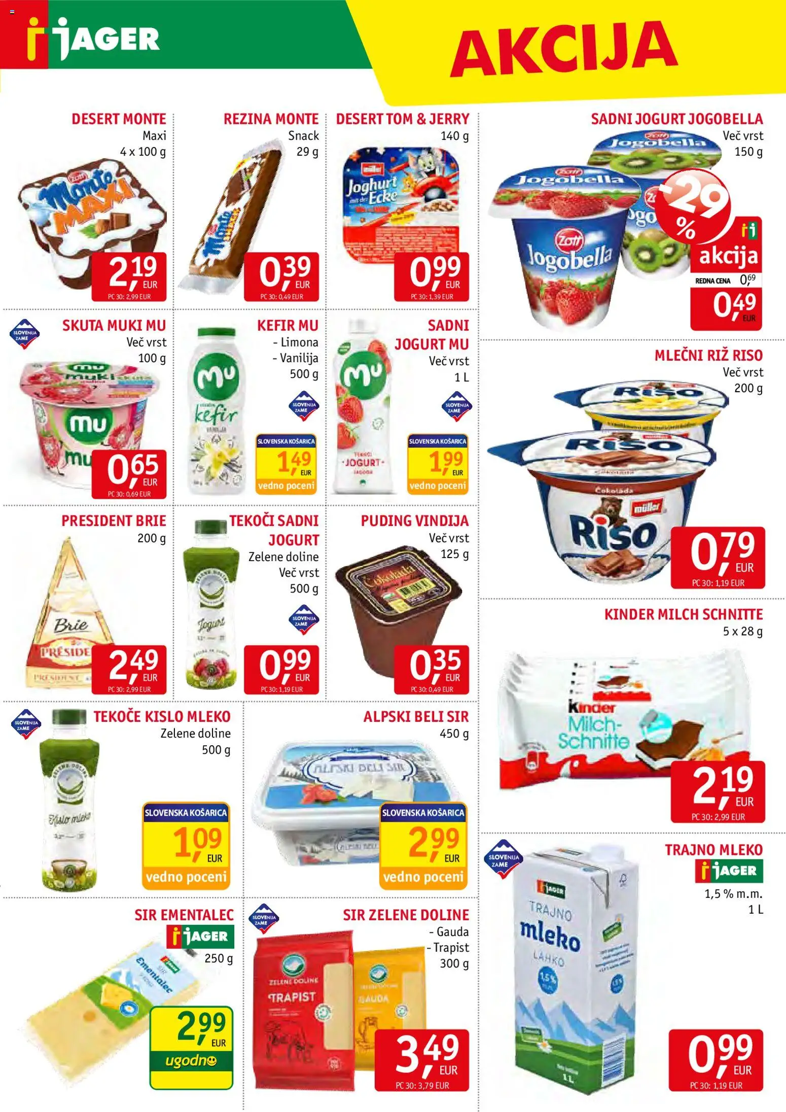 Novi Jager katalog ponudbe – veljaven od 11.02.2026 | Stran: 5 | Izdelki: Kefir, Mleko, Riz, Skuta