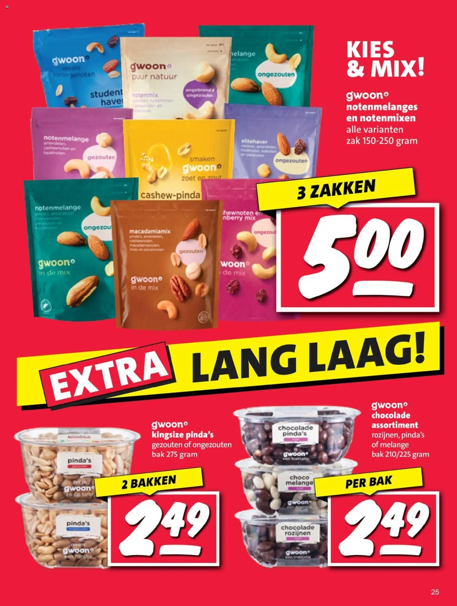 {H1} | Pagina: 25 | Producten: Chocolade, Pan, Rozijnen, Zak