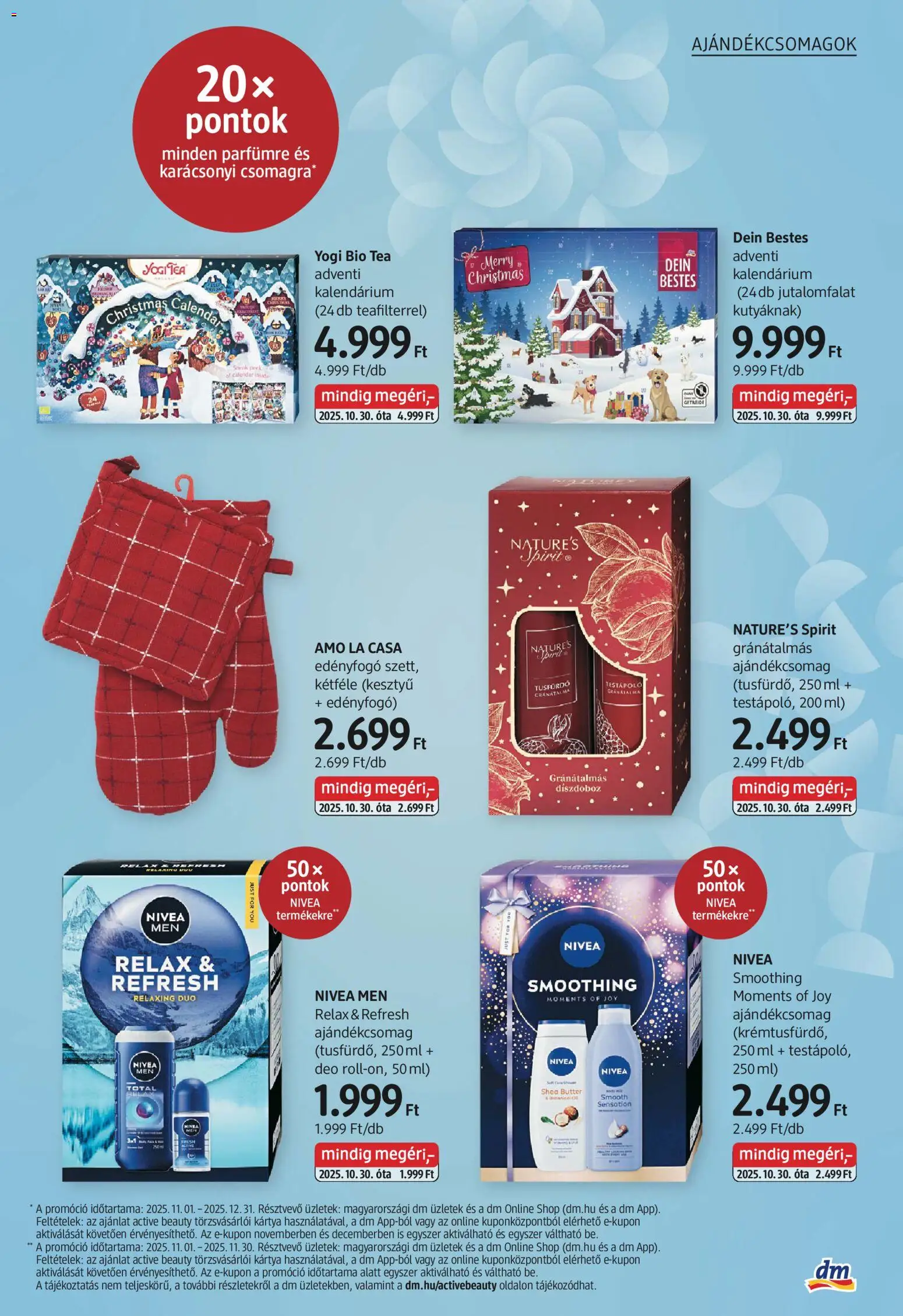 DM Drogerie Markt akciós ujság - amely érvényes a következő dátumtól: 30.10.2025 | Oldal: 3 | Termékek: Kesztyű, Body, Testápoló, Tea
