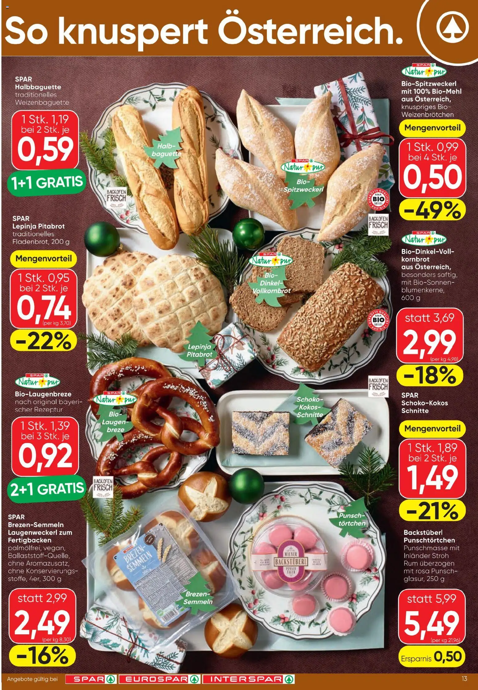 Spar Flugblatt gültig ab 11.12.2025 | Seite: 13