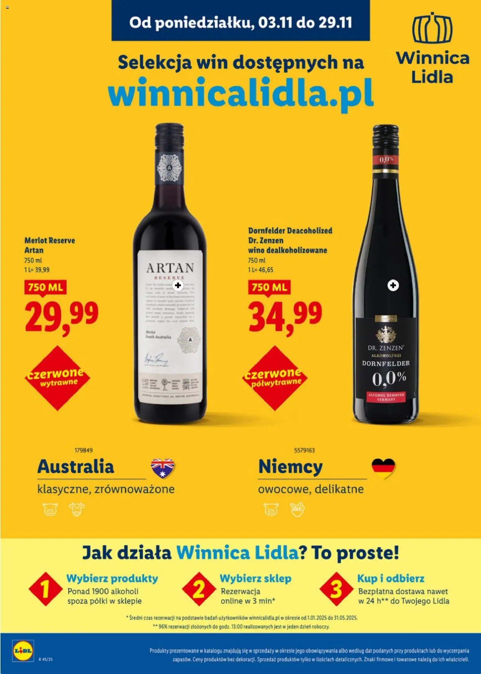 Lidl Katalog karta win od 03.11.2025 | Strona: 22 | Produkty: Merlot, Wino