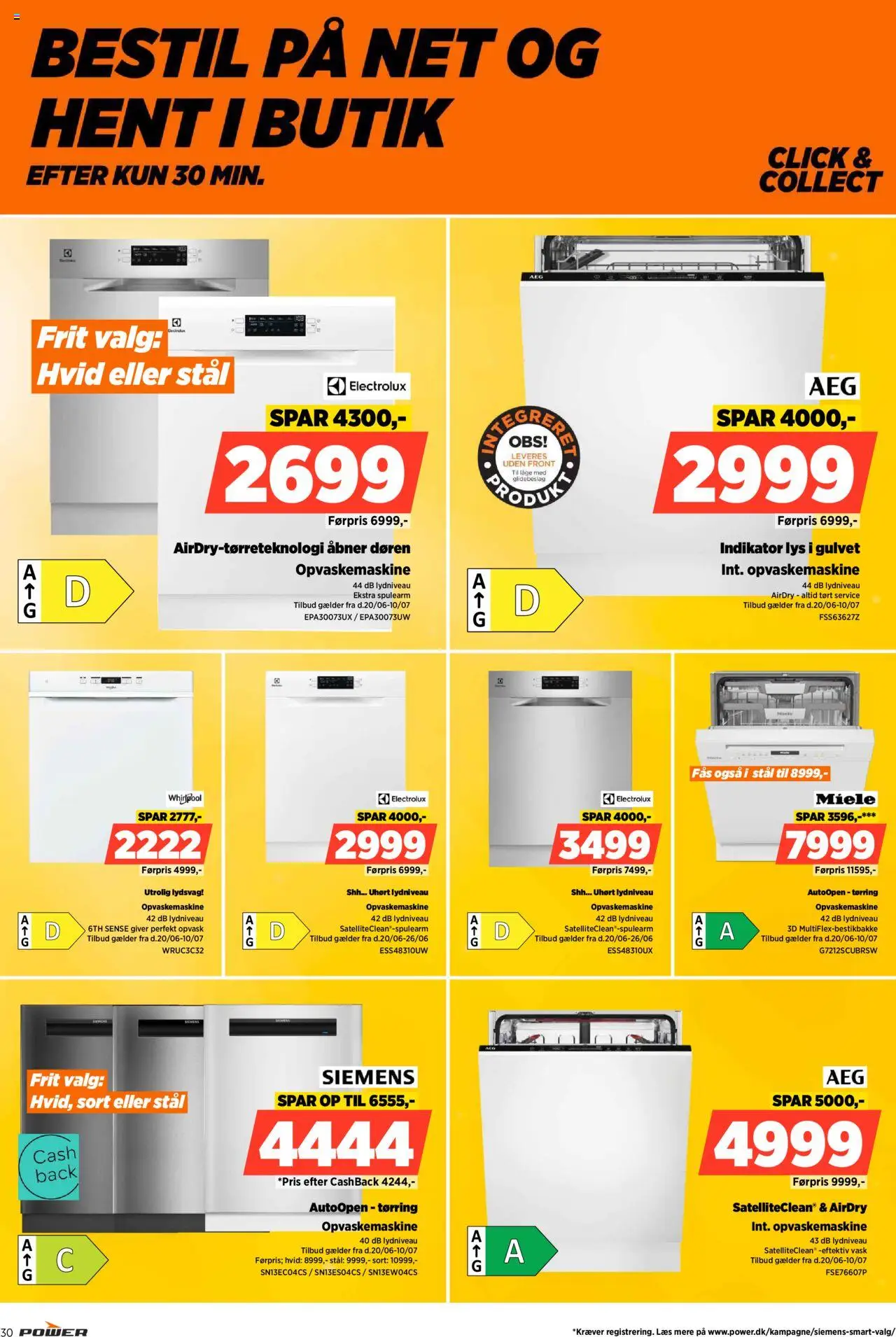 Power Tilbudsavis gyldig fra 20.06.2025 | Side: 30 | Produkter: Opvaskemaskine
